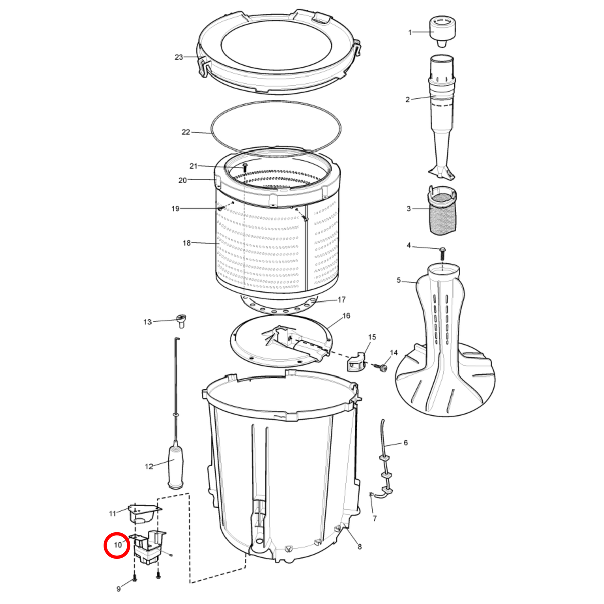 85802142040028 Simpson Washing Machine Brake Motor Assembly - image 2