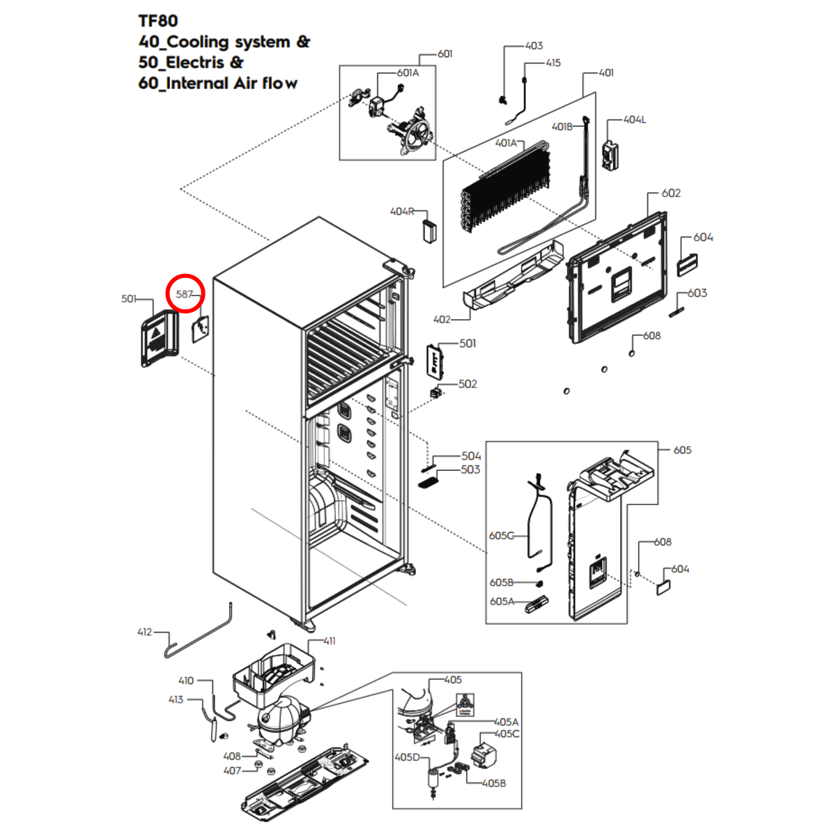 Genuine Electrolux Fridge Main Programmed PCB 973925061114006