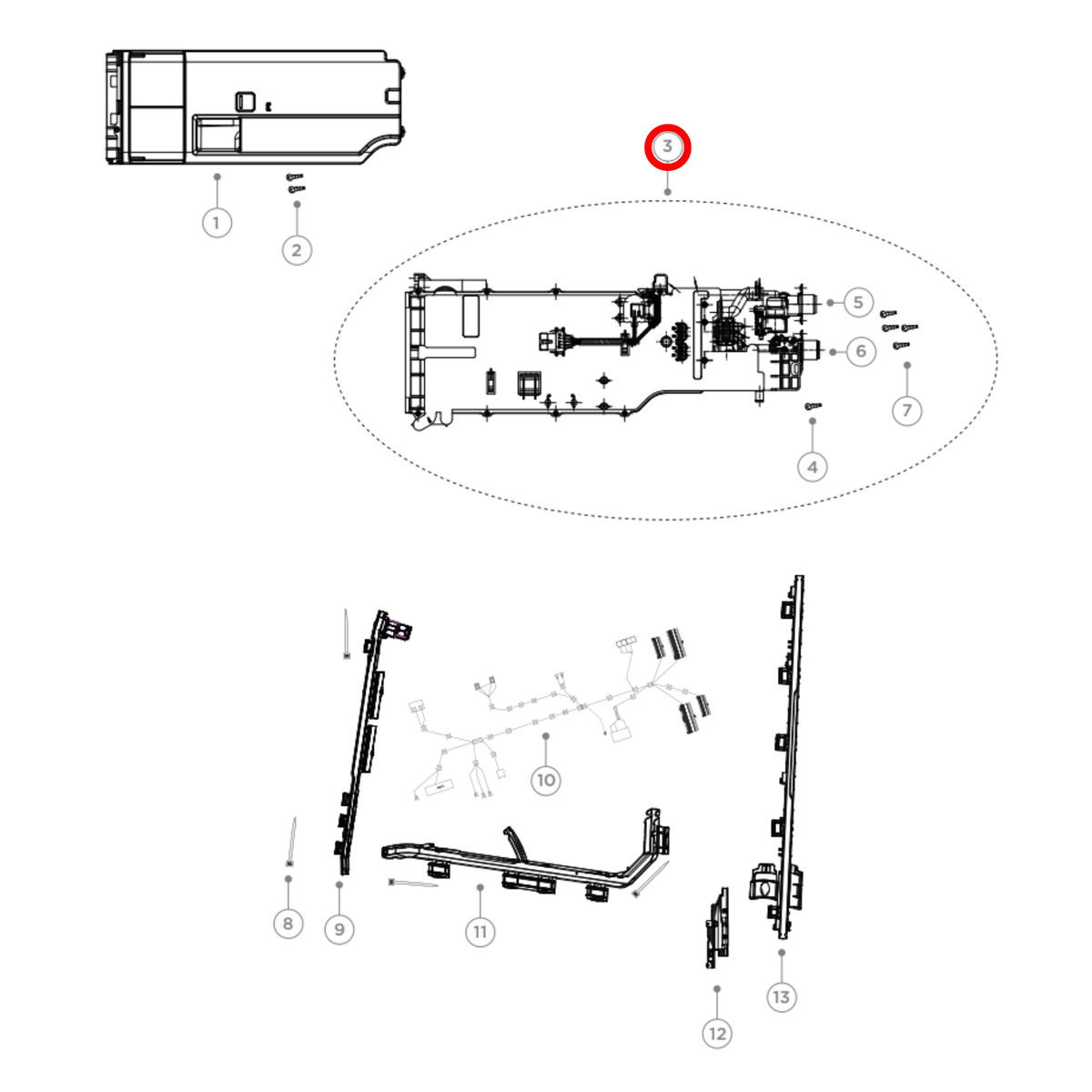 H0020811365D Fisher & Paykel Washing Machine Storage Tank Assembly No Valves
