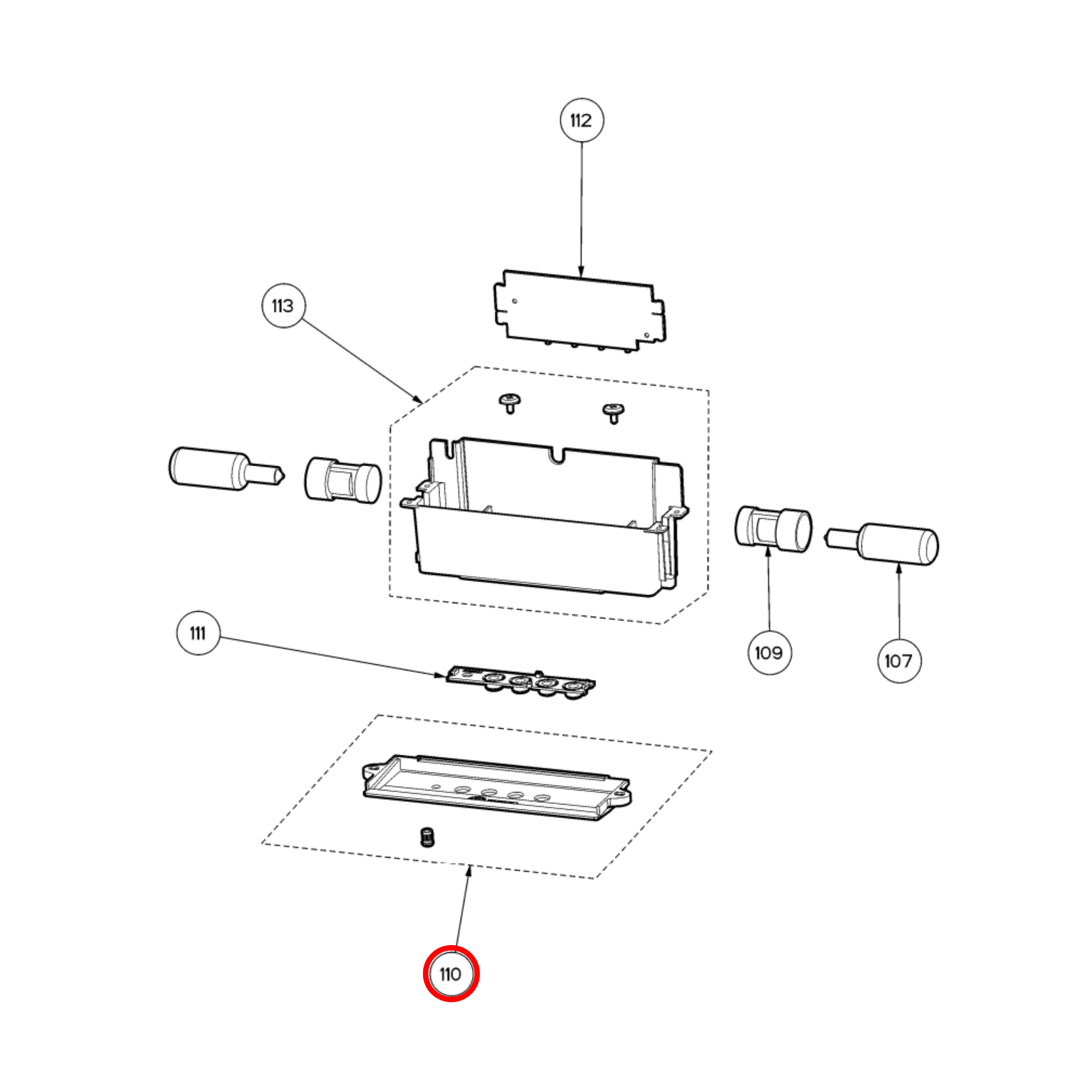 4055931937 Electrolux Rangehood Control Panel - 1330455755