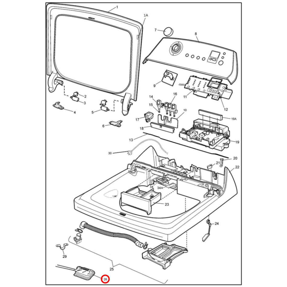 4055663357 Simpson, Westinghouse Top Load Washing Machine Lid Lock - image 2