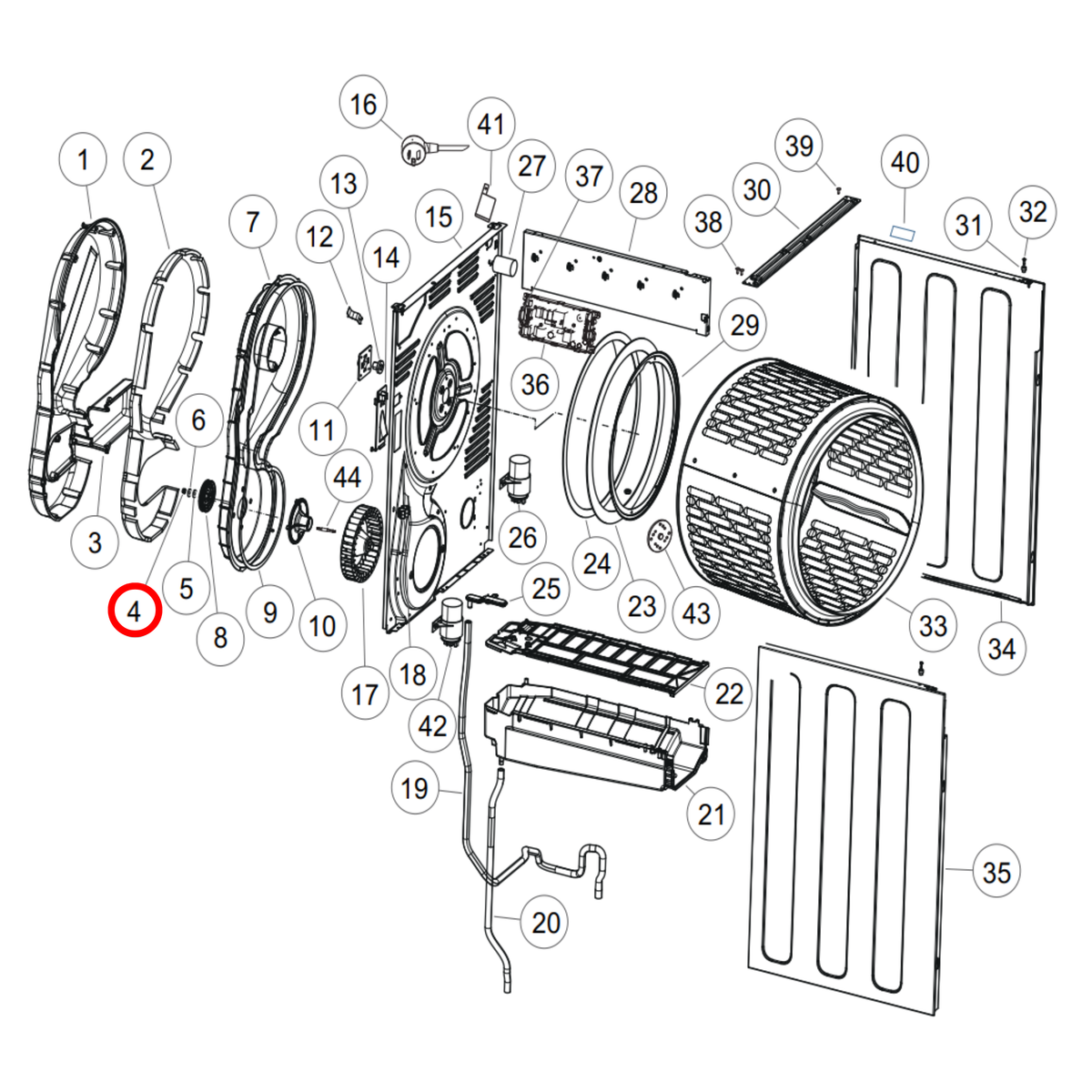Genuine Fisher & Paykel Dryer Nut H00330818001A