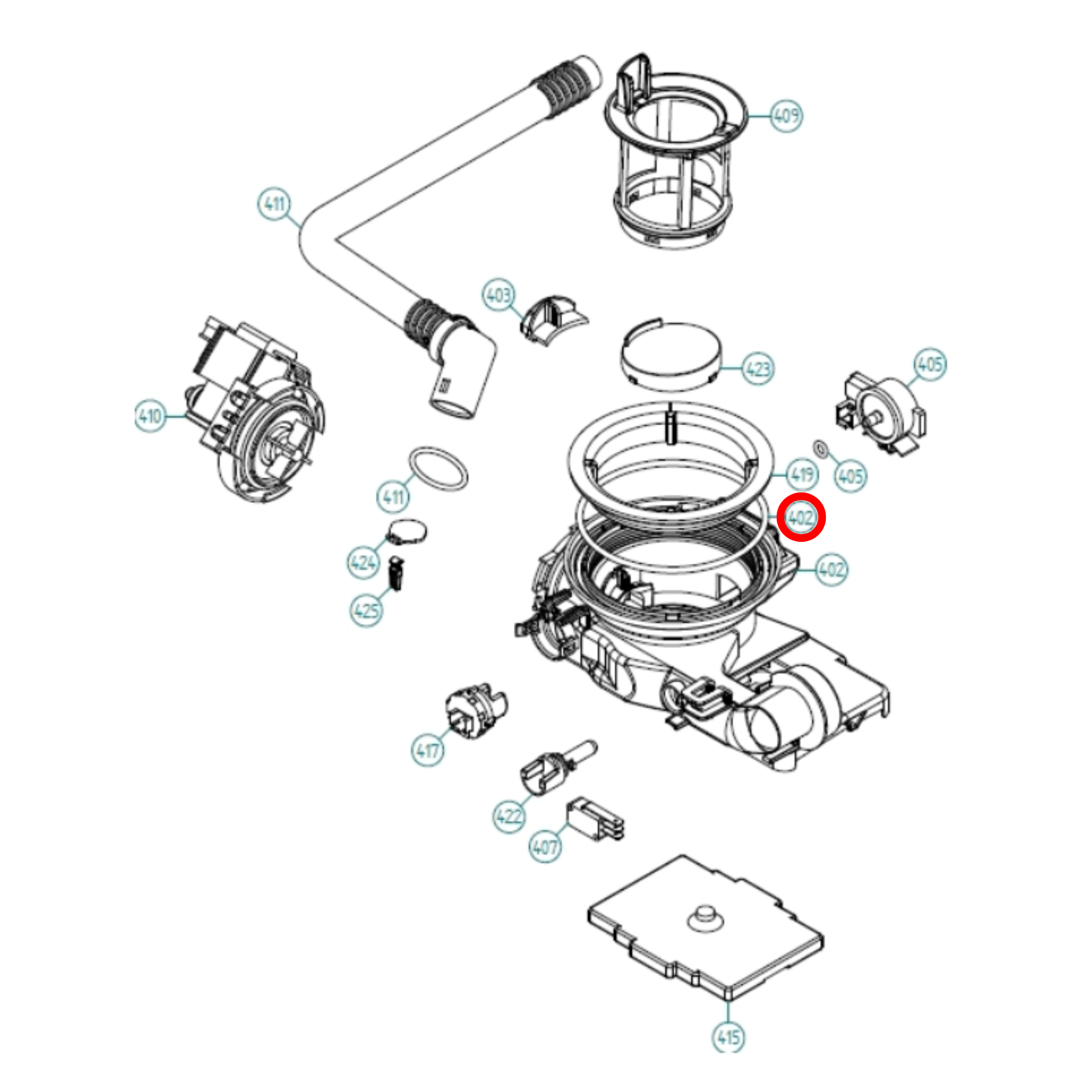 800466 Asko Dishwasher O Ring Seal