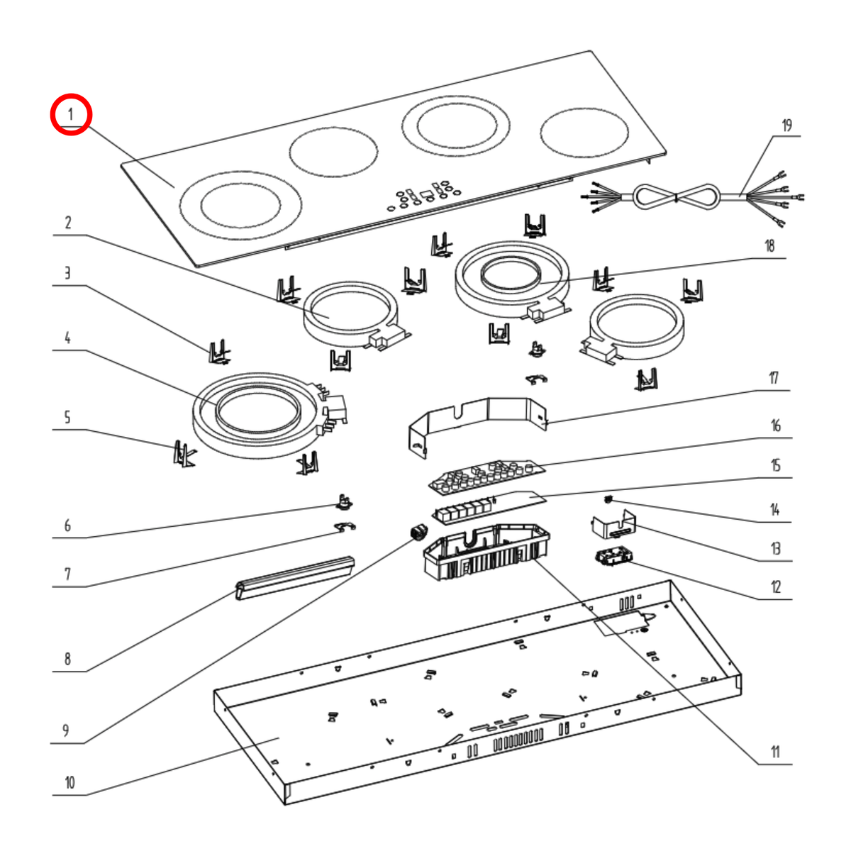 202010177 Arc Cooktop Ceramic Glass - image 2