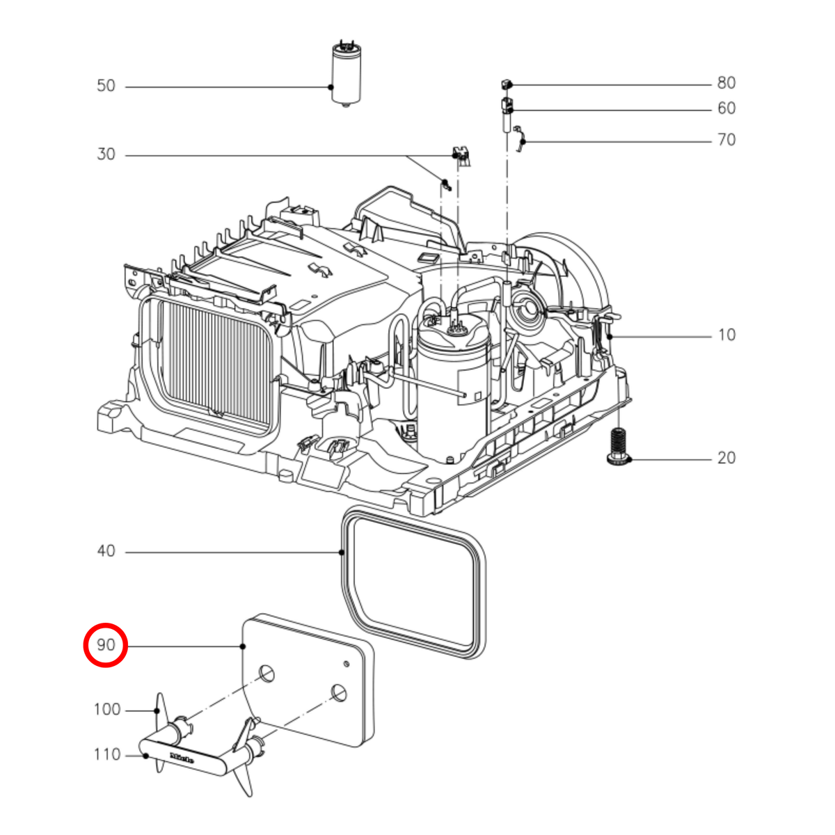 Genuine Miele Dryer Foam Filter Non Genuine 12551630 - view 4