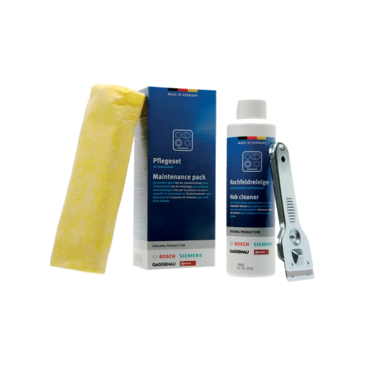 Genuine Bosch Cooktop Maintenance Pack - Induction Ceramic Glass 00311900