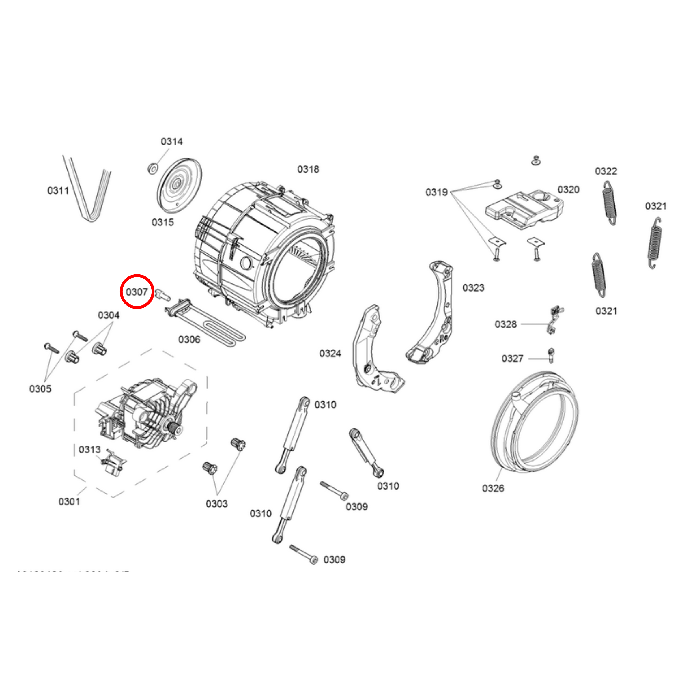00615926 Bosch Washing Machine NTC Sensor