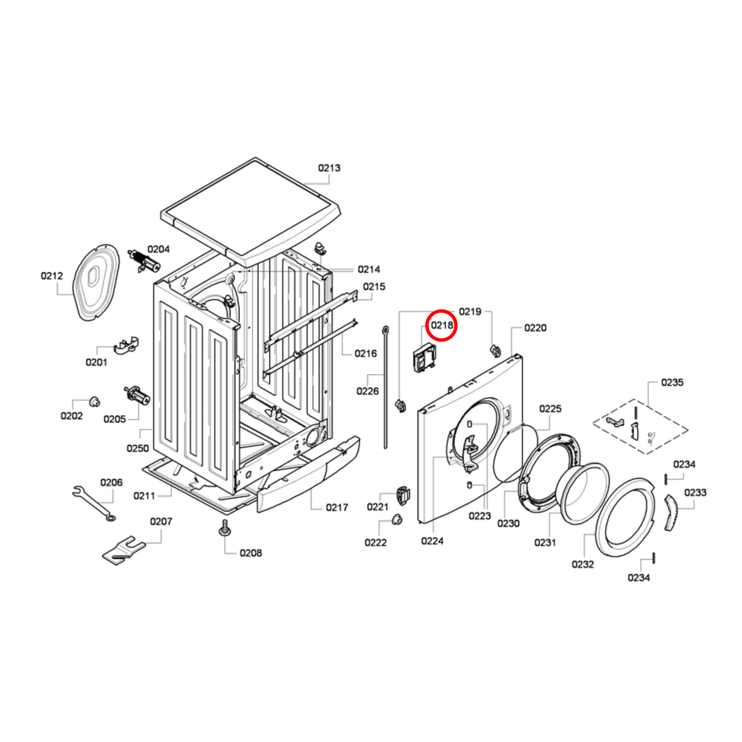 00616876 Bosch Washing Machine Door Lock - 00615834, 00614642,00613070