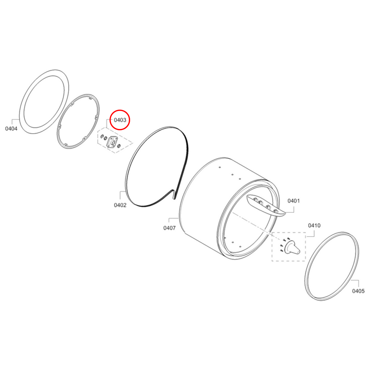 Genuine Bosch Dryer Bearing Complete 00618931 - view 3