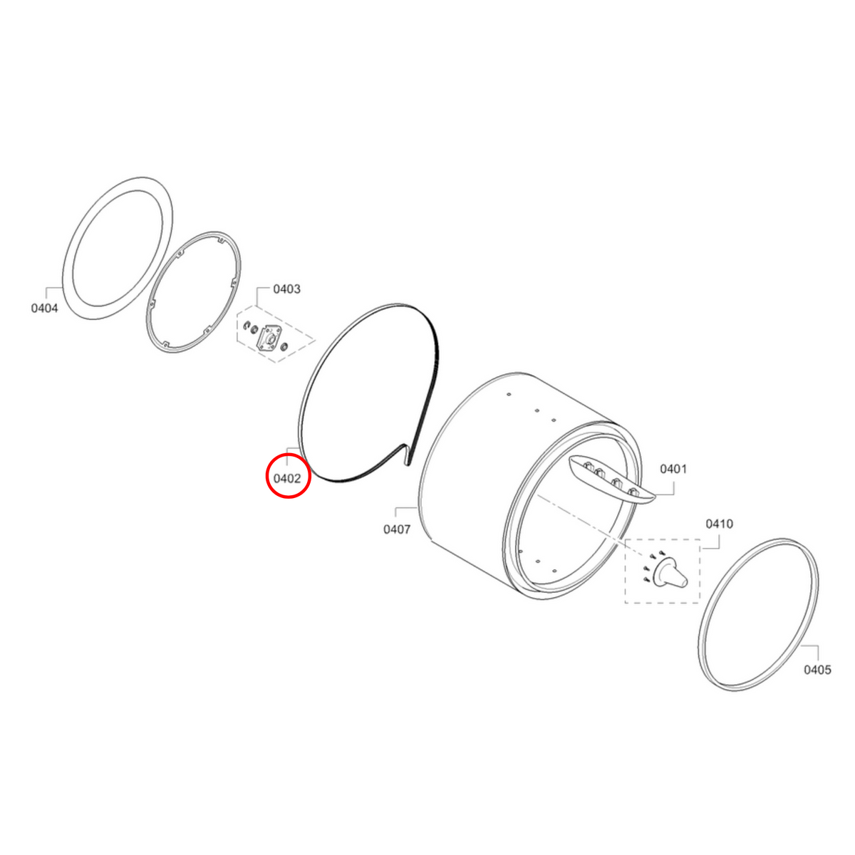 Genuine Bosch Dryer Drive Belt 7PH1992 00753220 - view 3