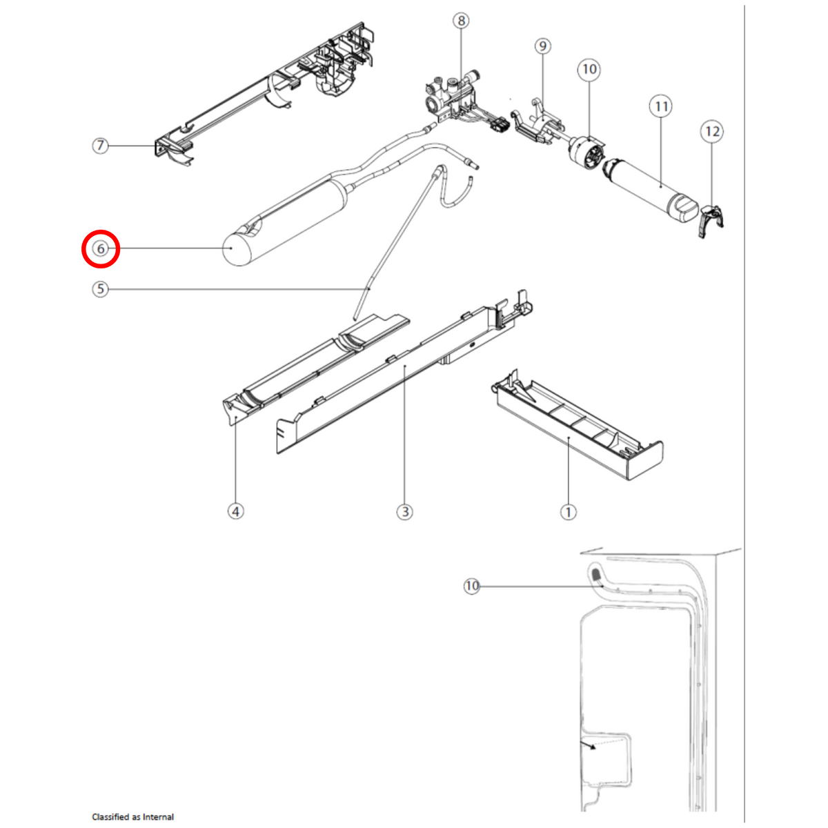 Genuine Electrolux Fridge Water Tank Resevoir 140123321014