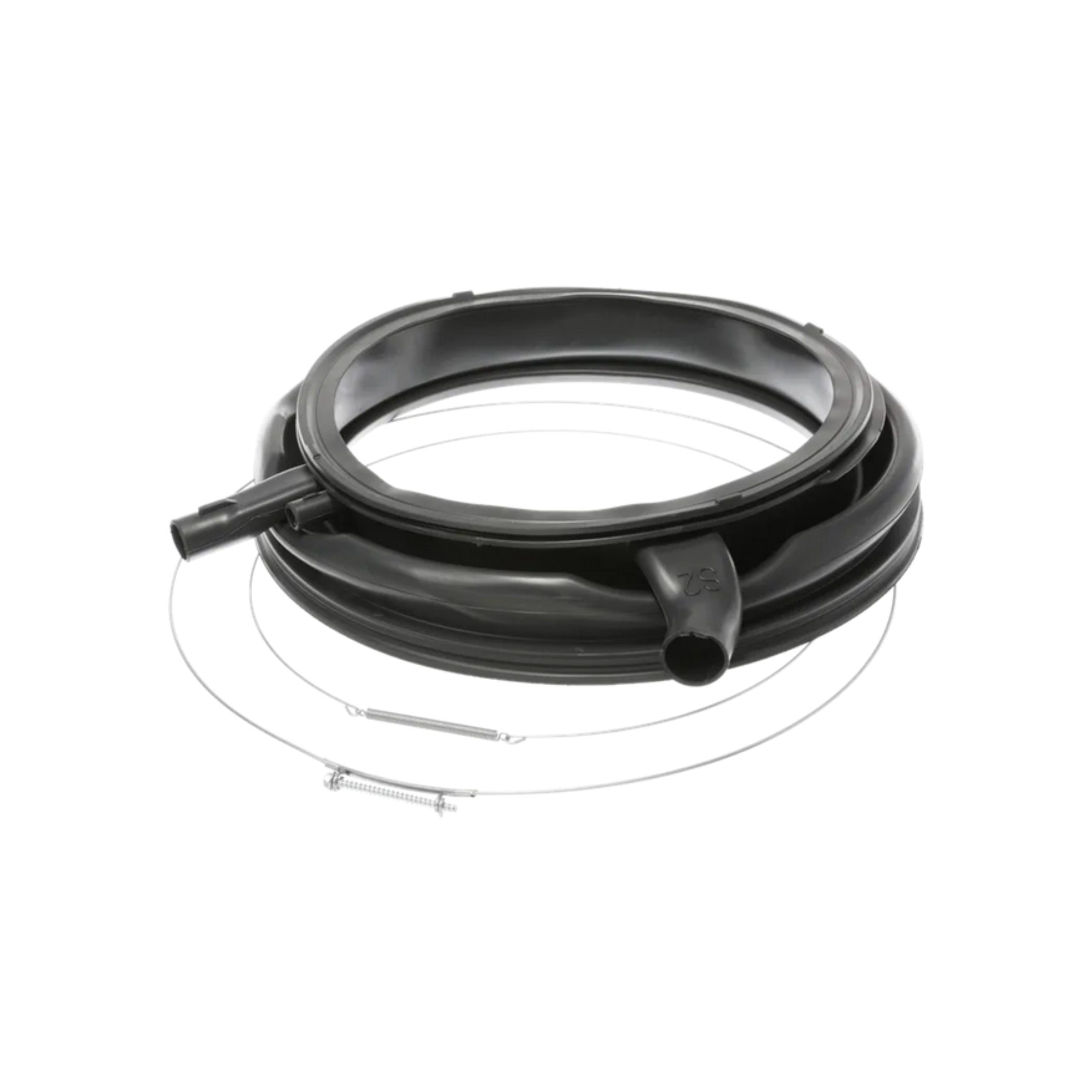 20002384 Bosch Washing Machine Door Seal With Lighting Socket and Socket for Circulation Hose - 20000422