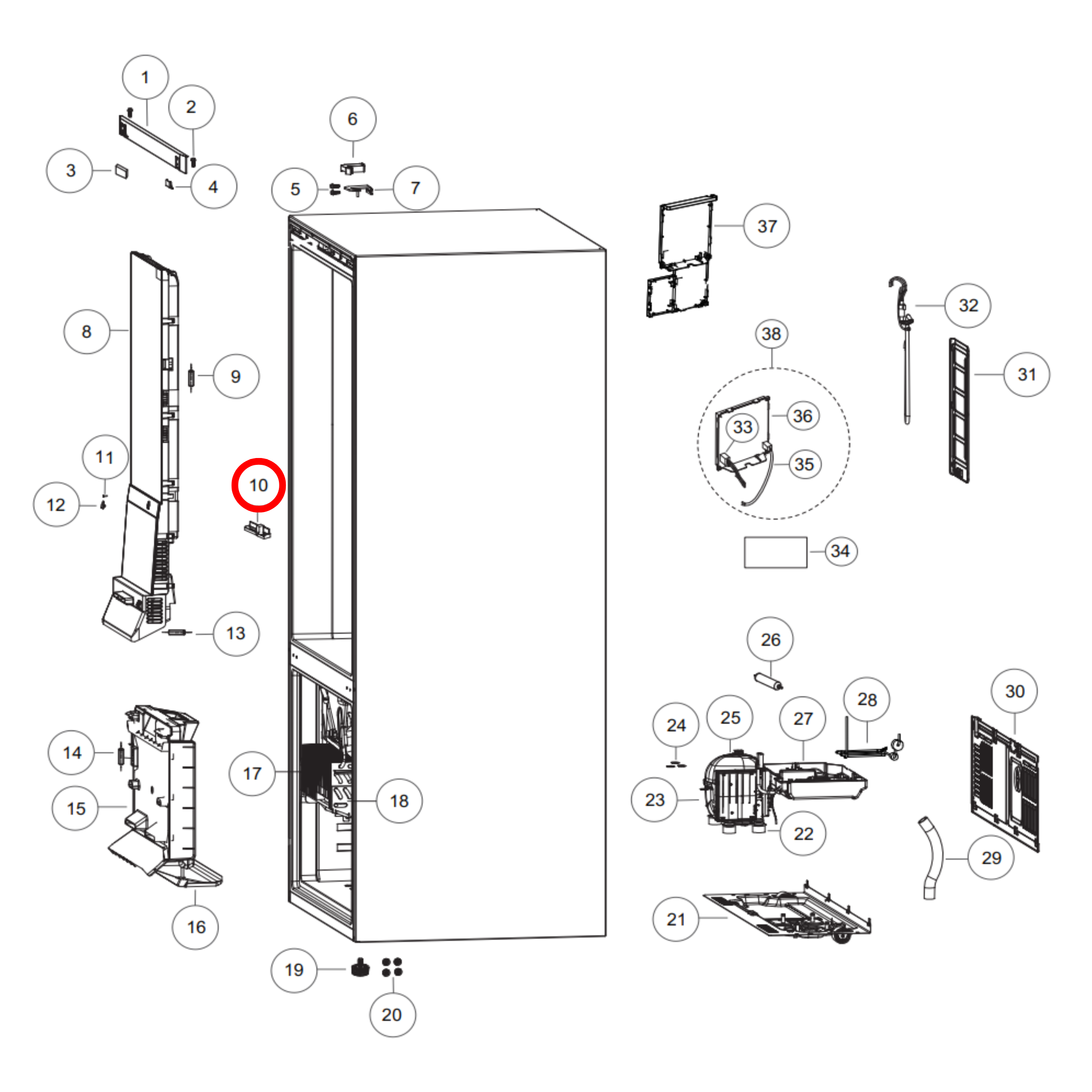H0064001405 Fisher & Paykel, Haier Fridge Electric Damper
