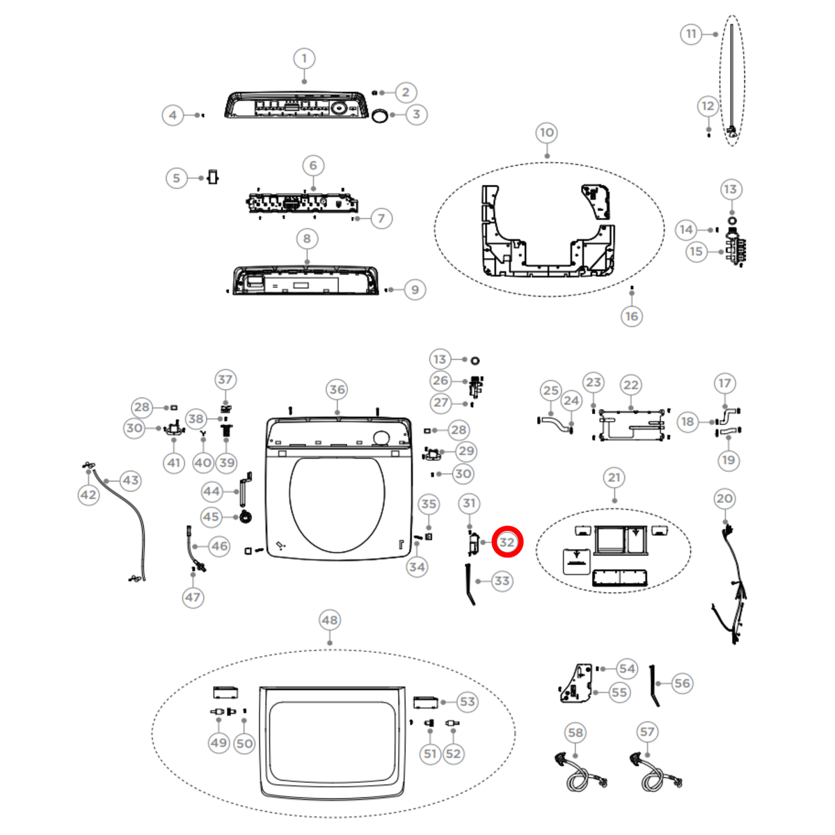 H0034001068G Fisher & Paykel, Haier Washing Machine Door Lock - image 2
