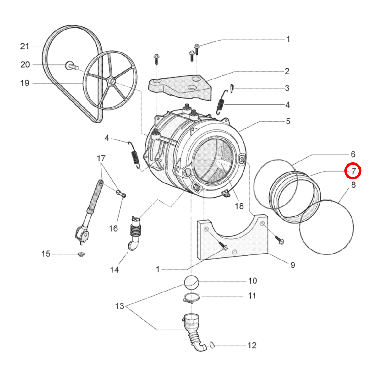 C00303520 Ariston Washing Machine Door Seal - image 2