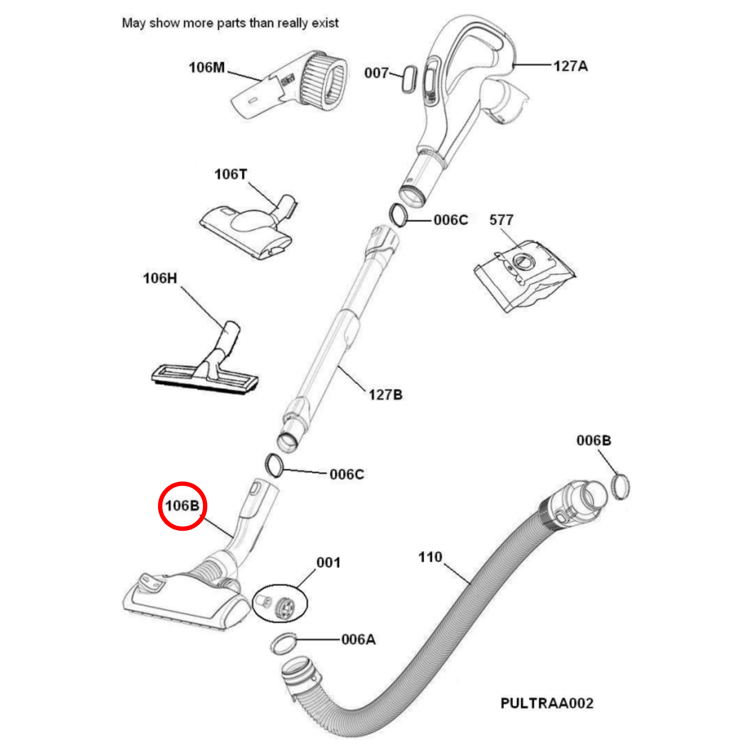 140006767135 Electrolux Vacuum Cleaner Motor Head - 2198926210