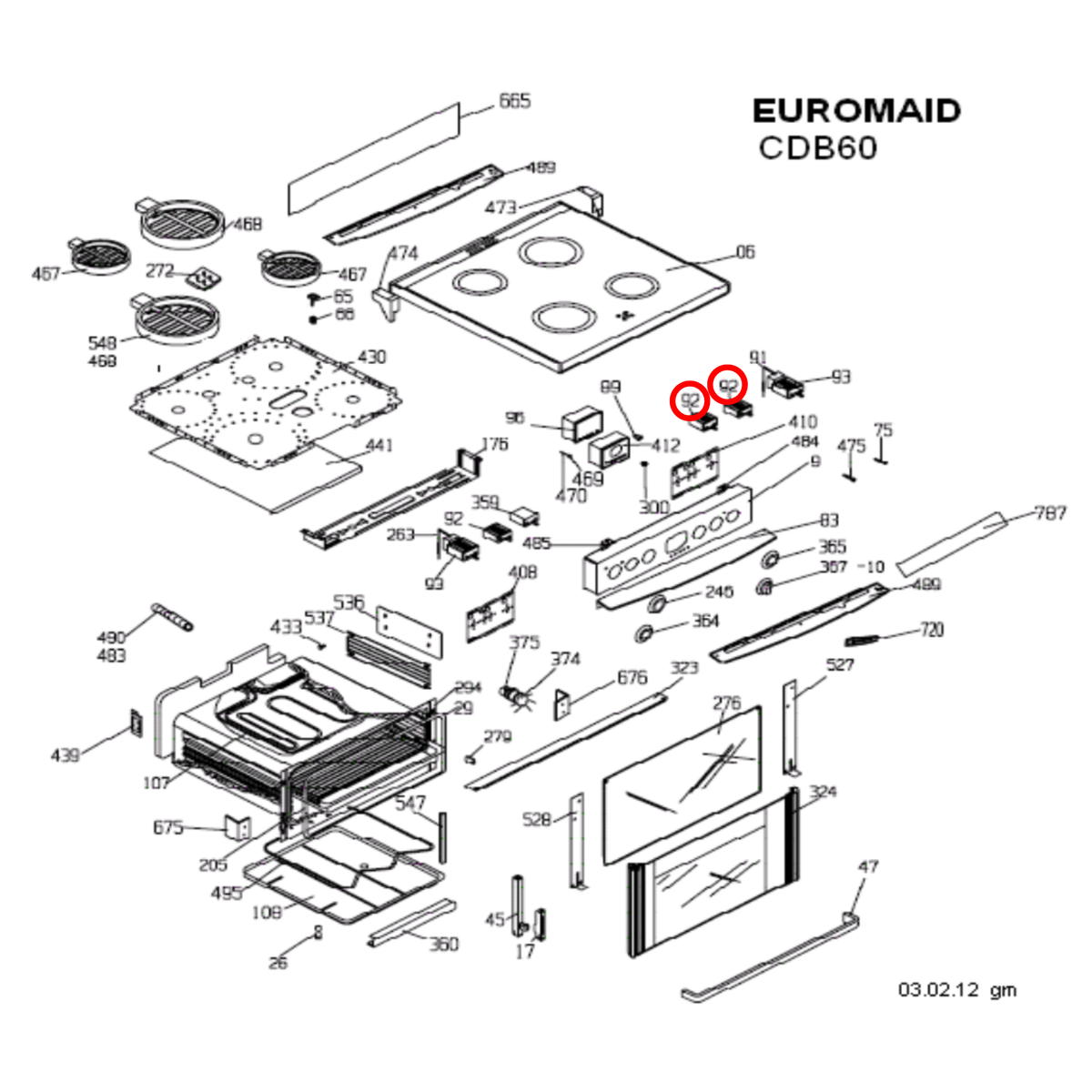 163100005 Beko, Euromaid Oven Selector Switch - image 2