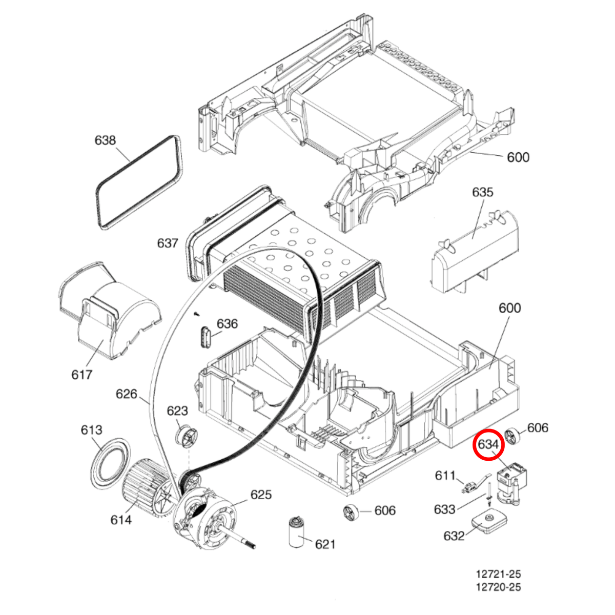 Genuine Whirlpool Dryer Electric Pump C00193127 - view 3