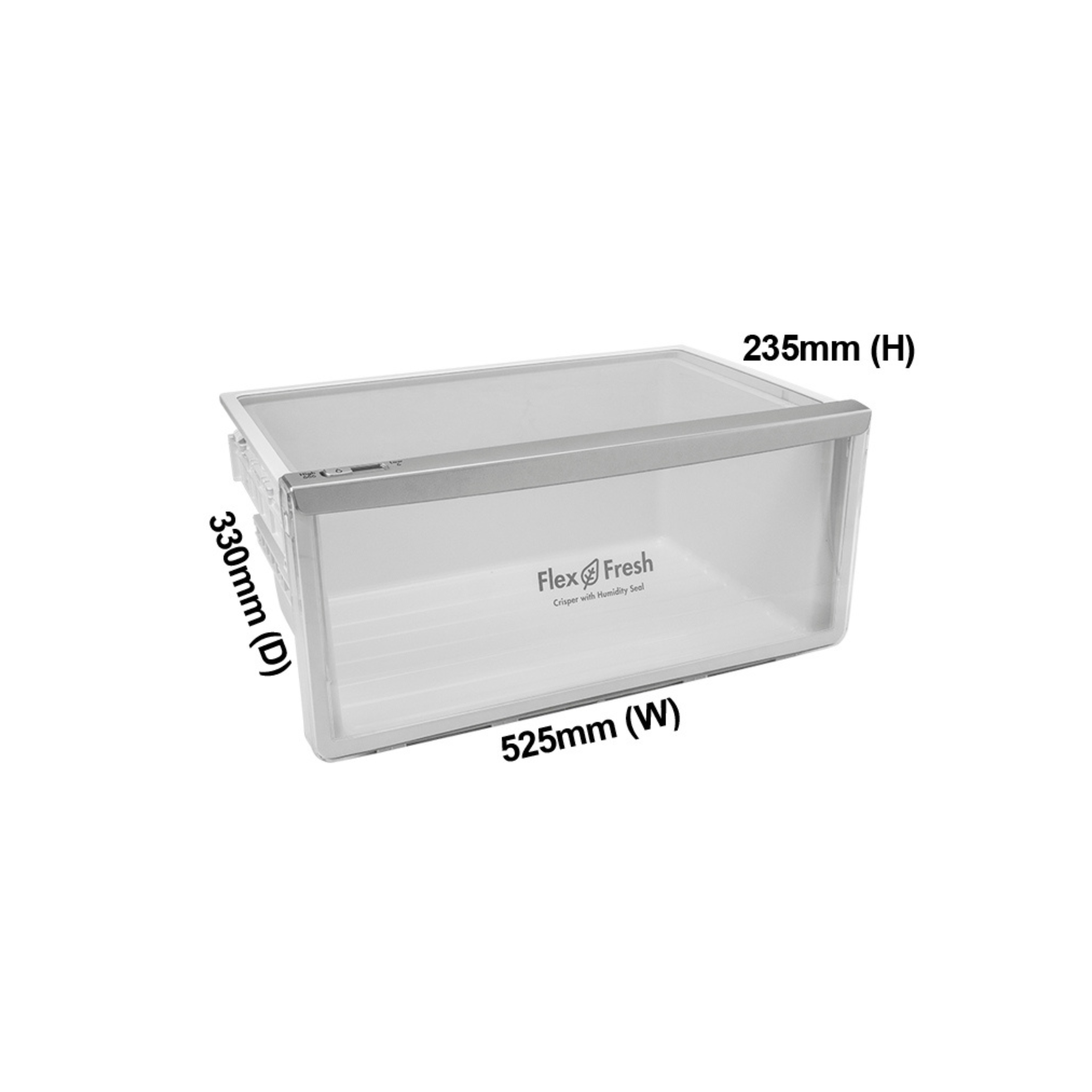 4055879417 Westinghouse Fridge Upper Crisper Bin Assembly - 890133863