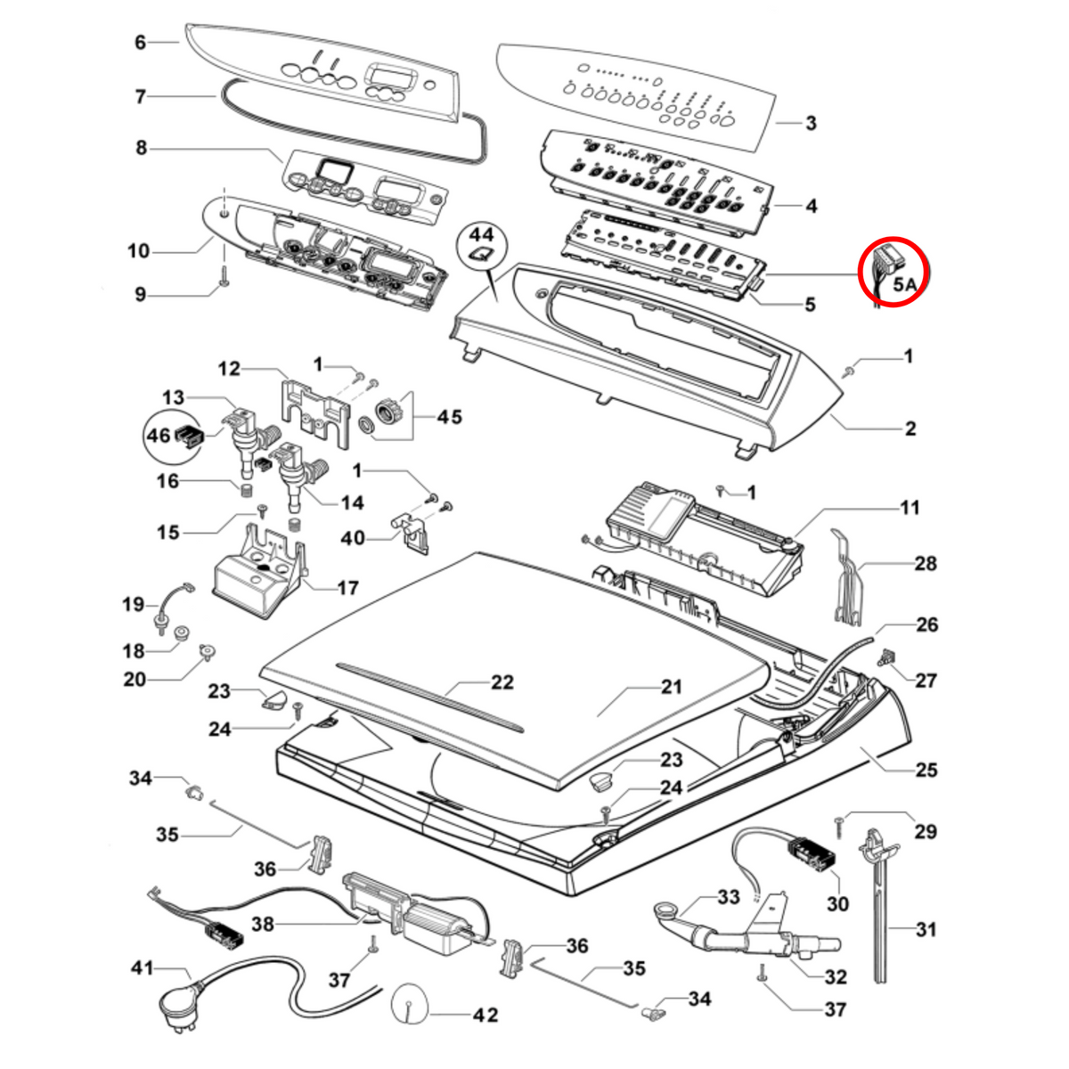 420176 Fisher & Paykel Washing Machine Display Harness - image 2
