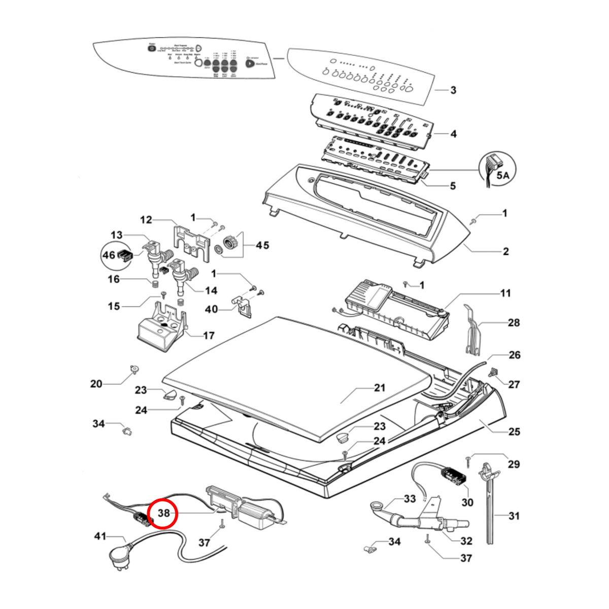 420429 Fisher & Paykel Top Load Washing Machine Lid Lock Harness - image 2