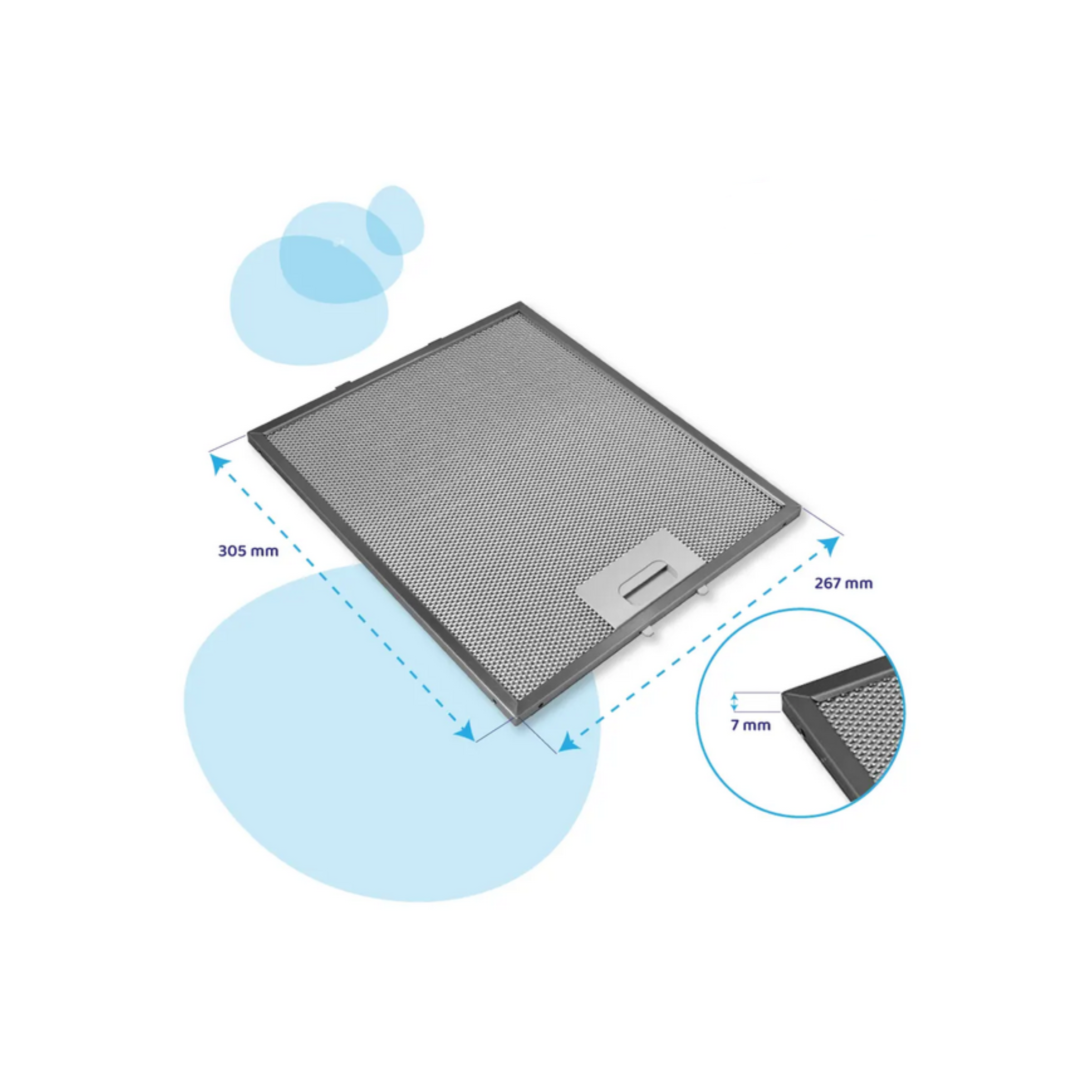 480122102168 Ariston, Whirlpool Rangehood Aluminium Filter - C00314158