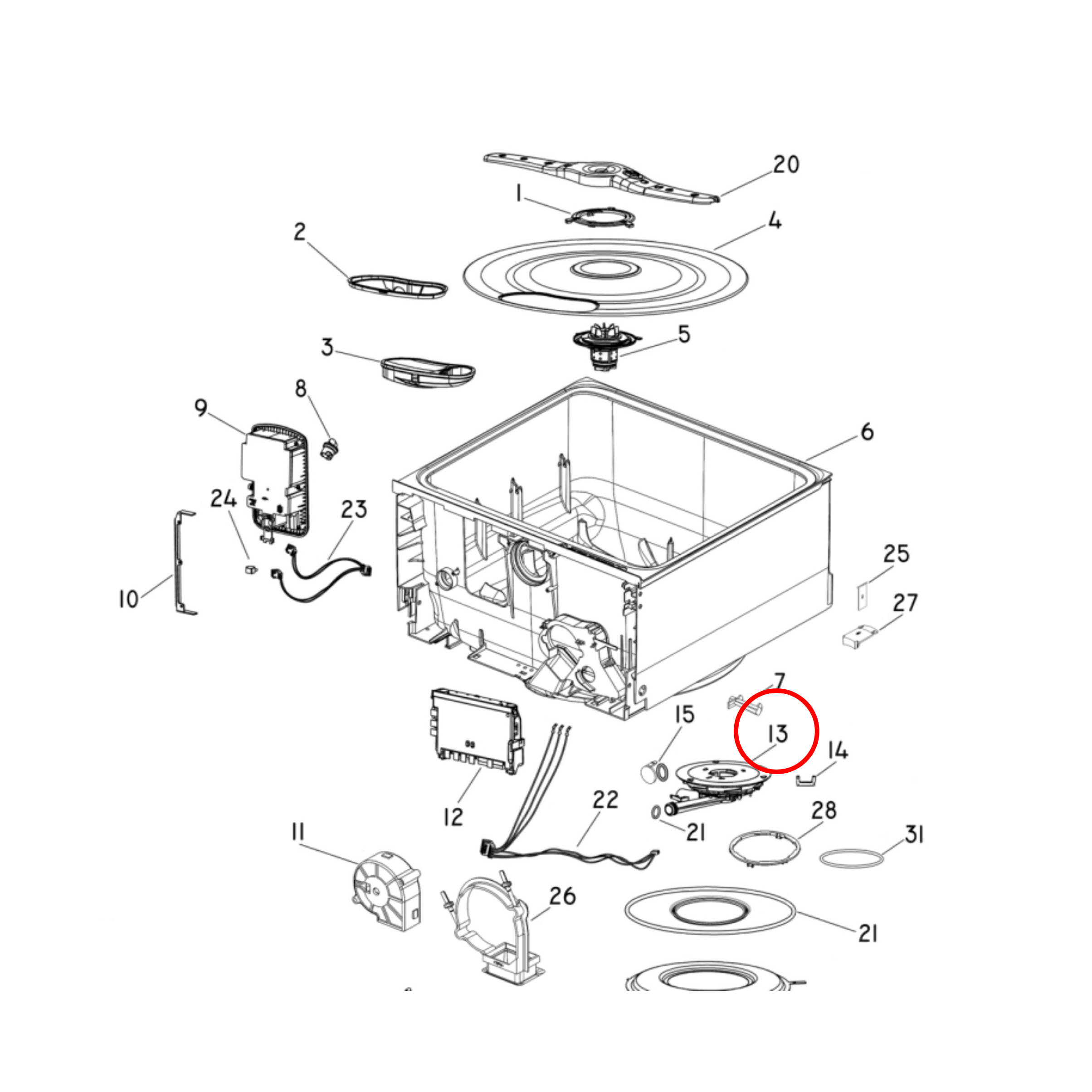 522088 Fisher & Paykel Dishwasher Motor Kit