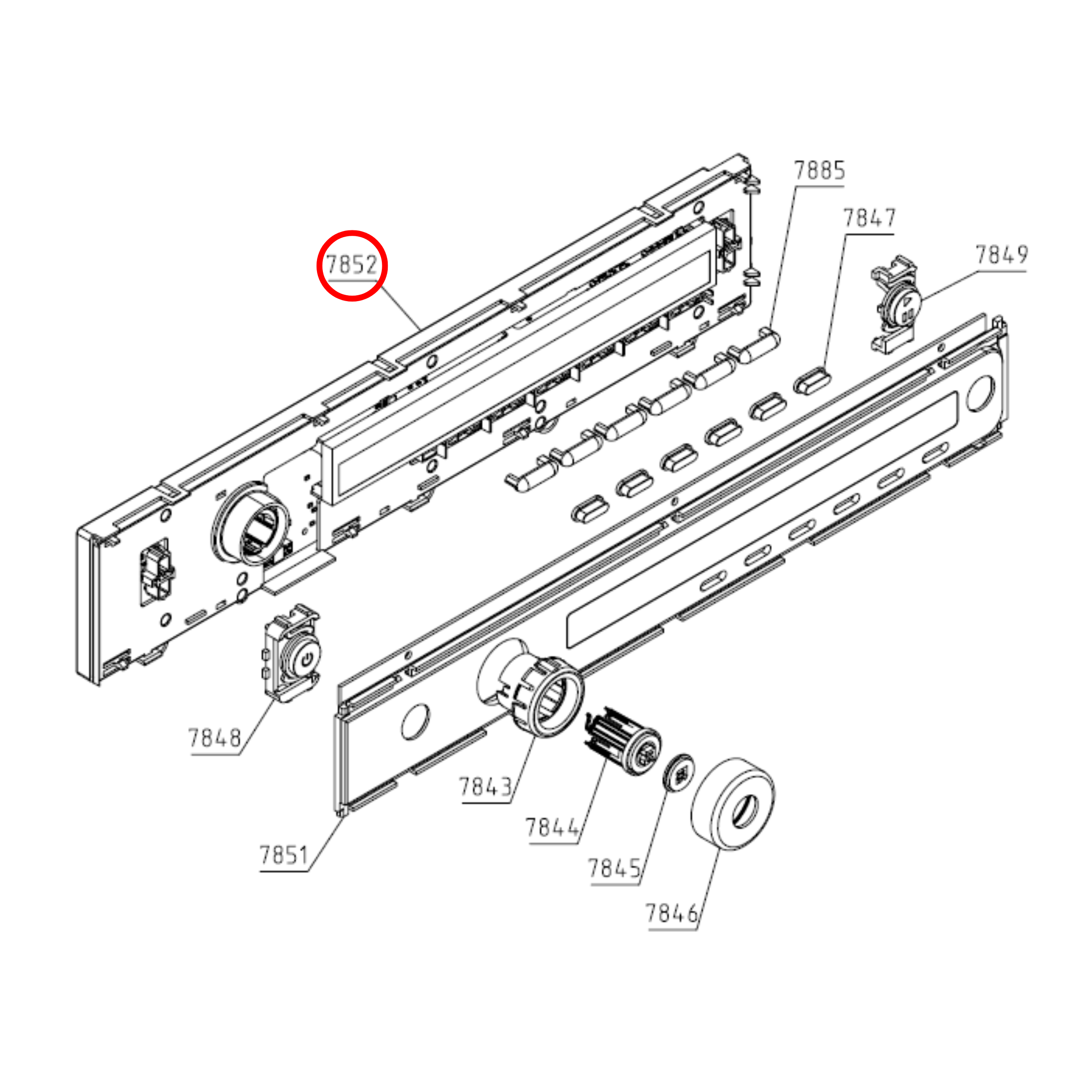 573953 Asko Washing Machine PCB Control Unit