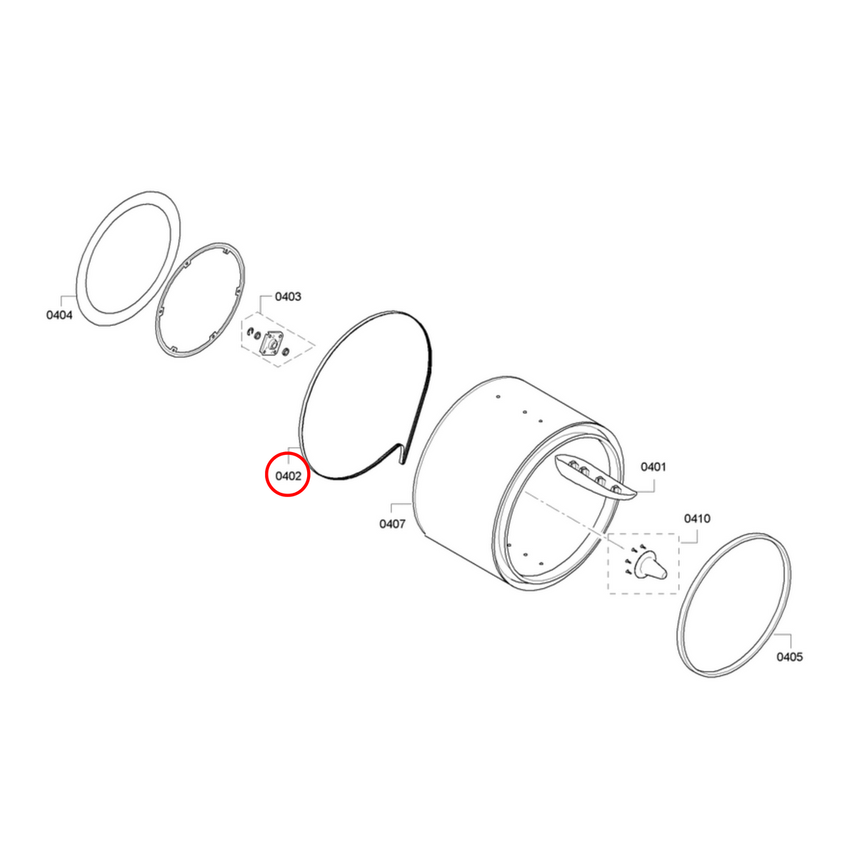 Genuine Bosch Dryer Motor Drive Belt 7PH1995 00650499 - view 4