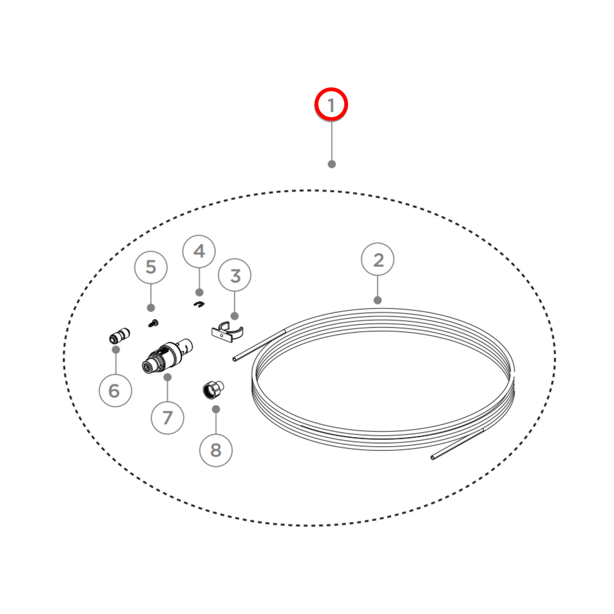 Parts diagram showing 849850P for Fisher & Paykel fridge models
