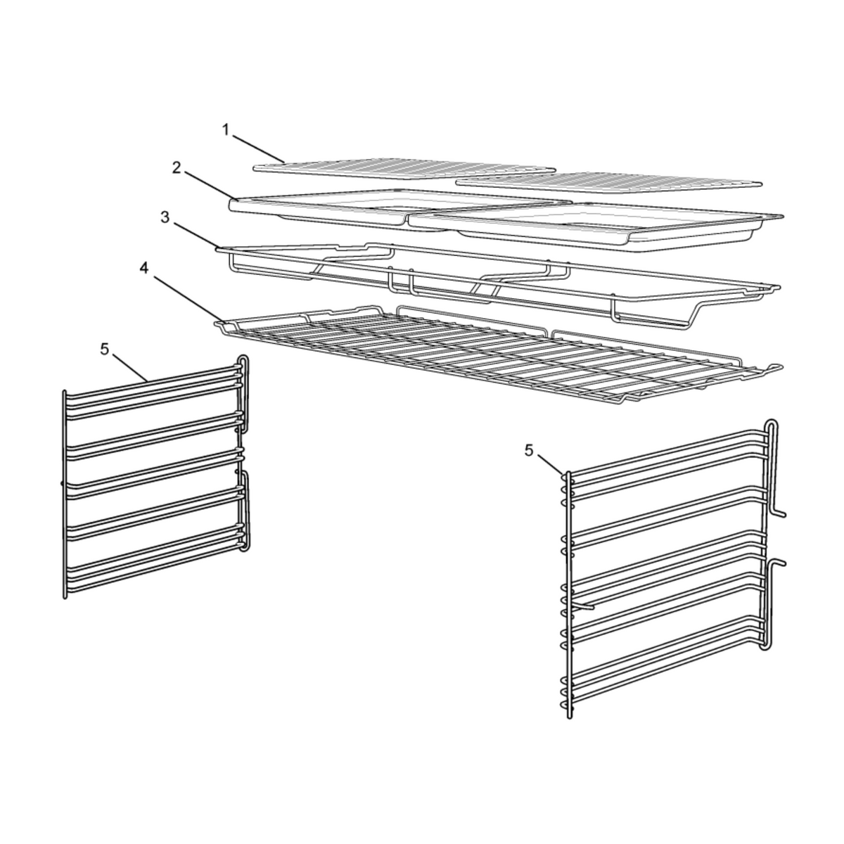 Parts diagram showing 85803270013472 for Westinghouse oven models