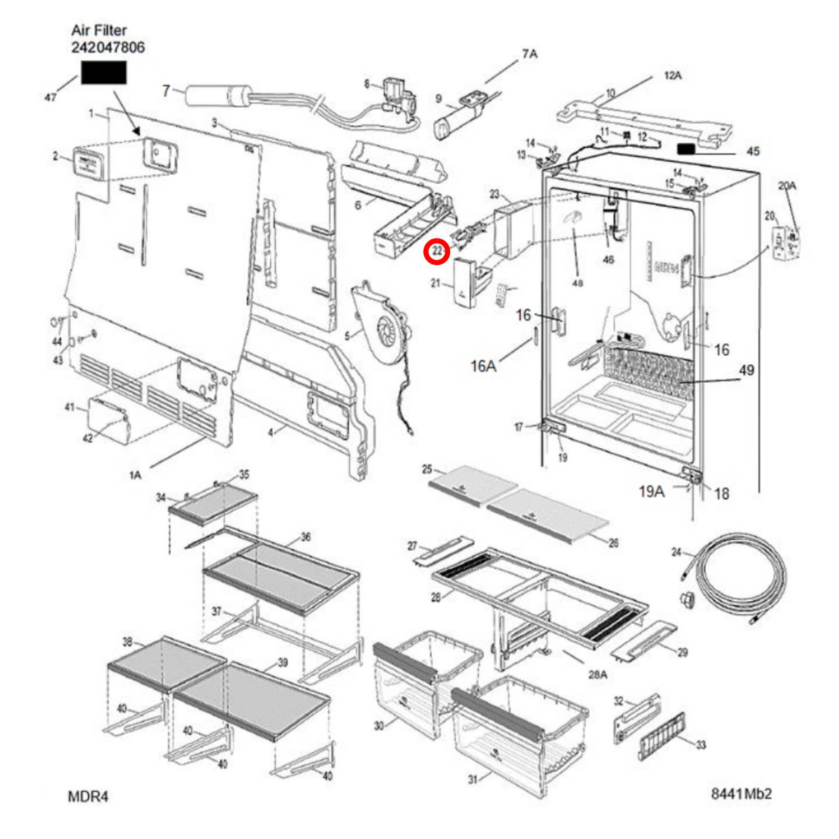 Genuine Electrolux Fridge Ice Maker 8582432976073 - view 3