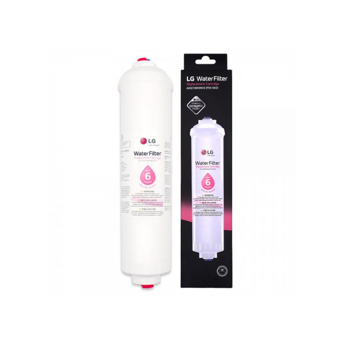 Genuine LG Fridge External Inline Water Filter ADQ73693903