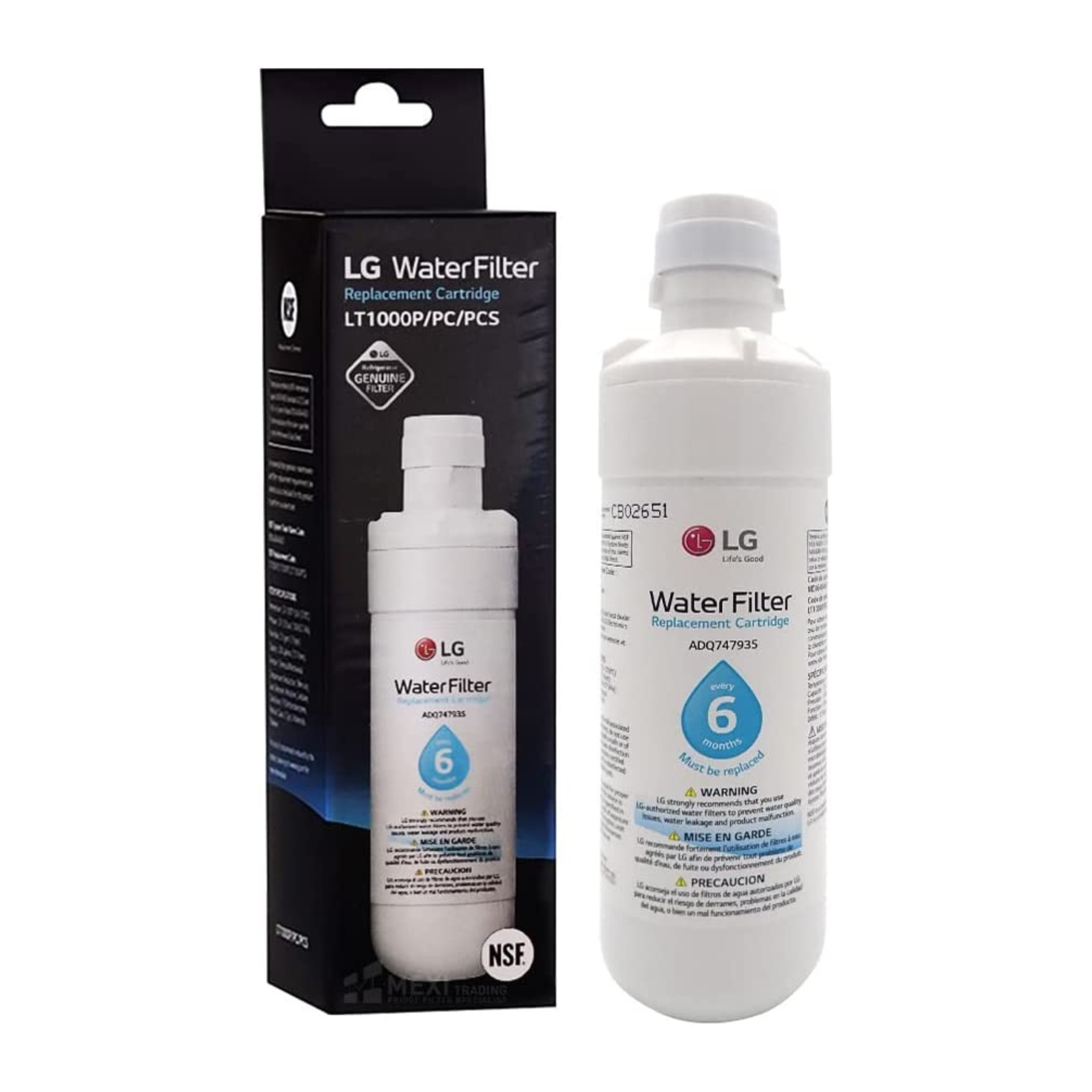 ADQ74793501 LG Fridge Internal Water Filter - LT1000P, MDJ64844601