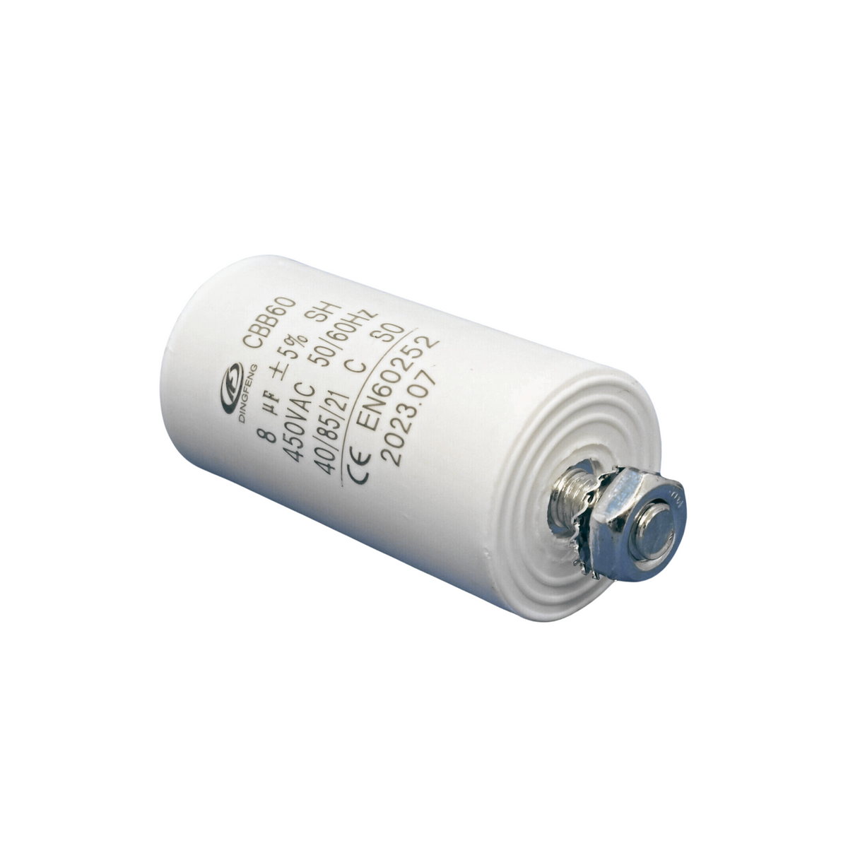 Capacitor 8UF 450V – 70 X 35MM - Metal With Stud to suit CAP008MS