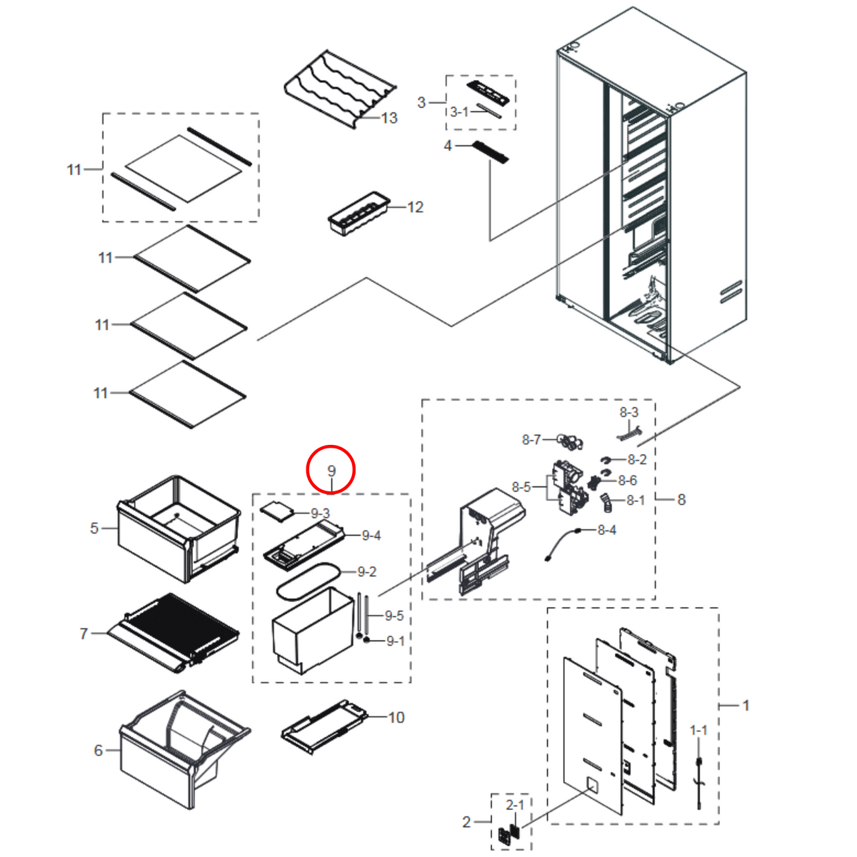 Genuine Samsung Fridge Water Tank DA97-15758A - view 3
