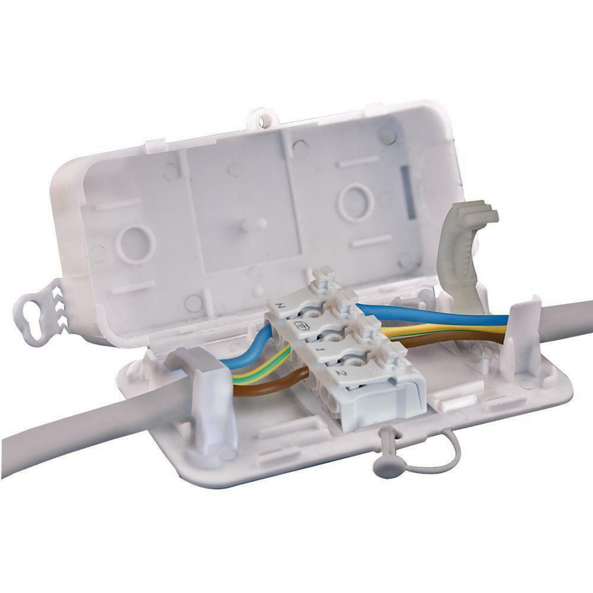 Junction Box 4 Way, 24 A, IP20, Hylec IP20 to suit DEBOX