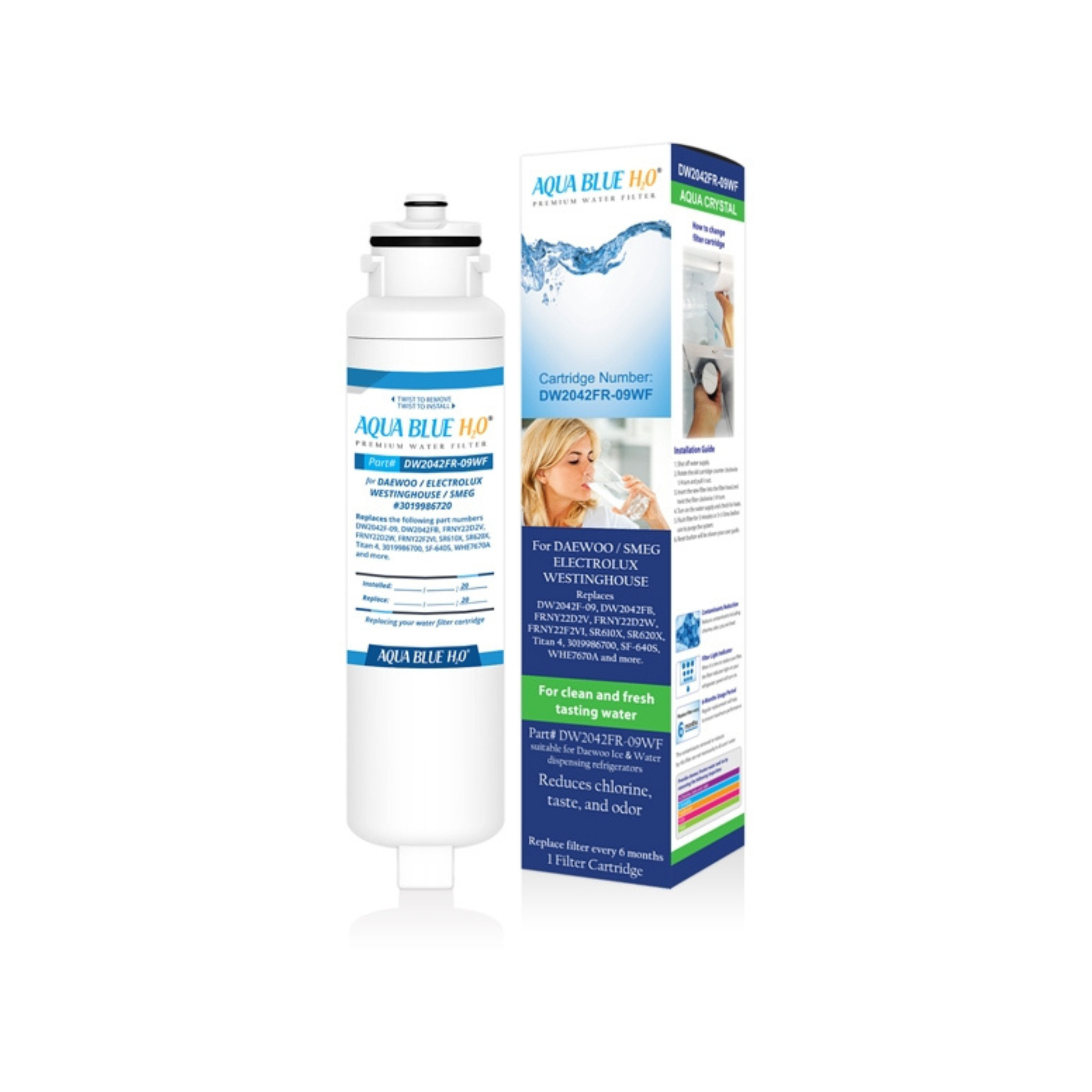 DW2042FR-09-WF Daewoo, Hisense, Smeg, Westinghouse Fridge Filter