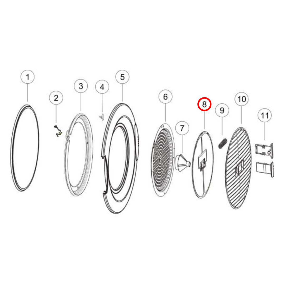 Parts diagram showing H0020203843 for Fisher & Paykel & Haier dryer models