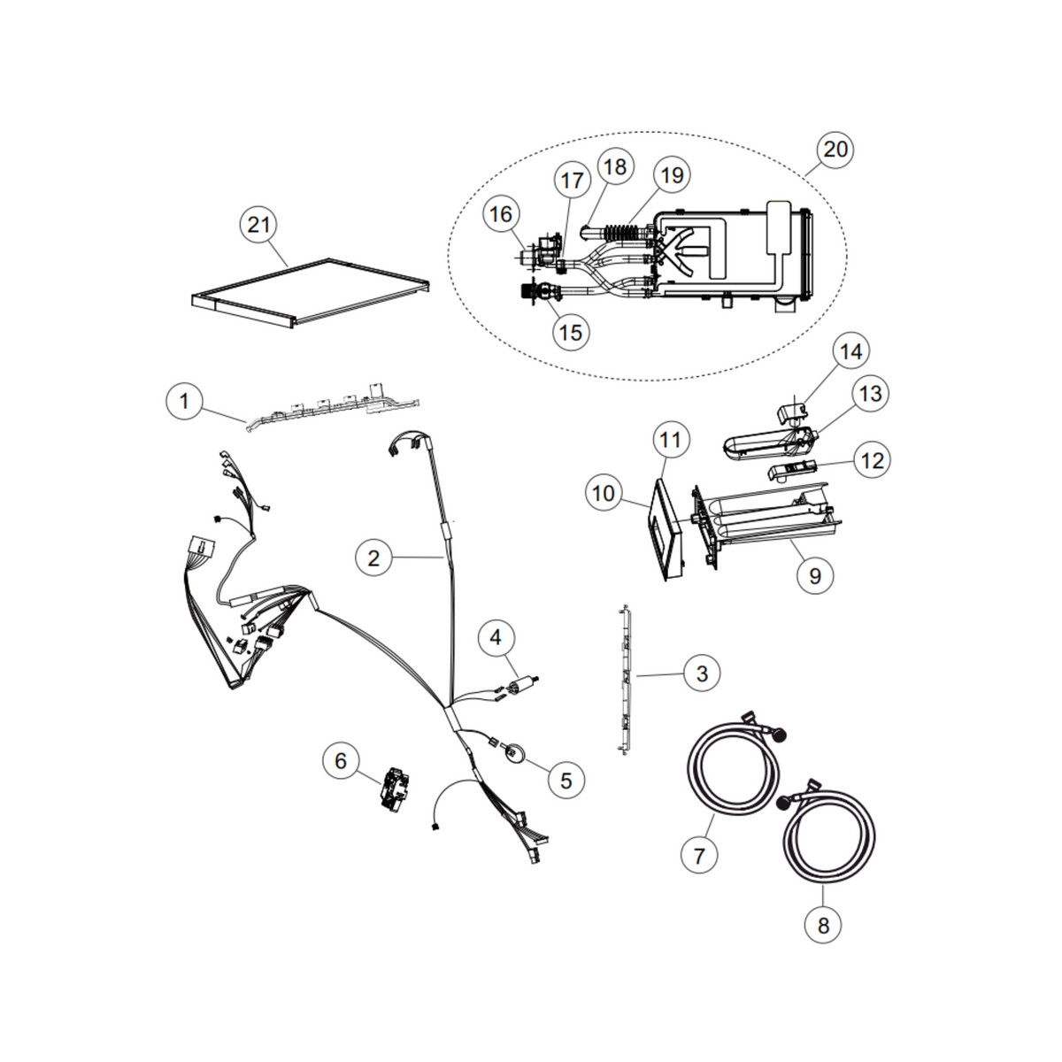 H0020205096 Fisher & Paykel Front Load Washing Machine Dispenser Cover - image 2