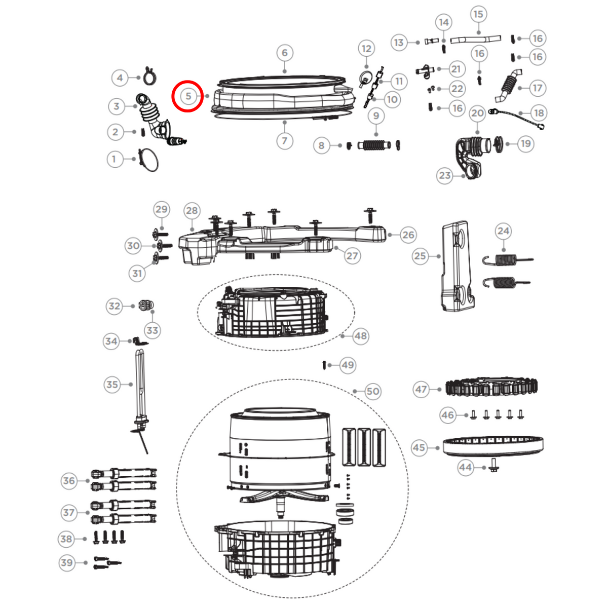 H0020300940A Fisher & Paykel Front Load Washing Machine Door Seal - image 2