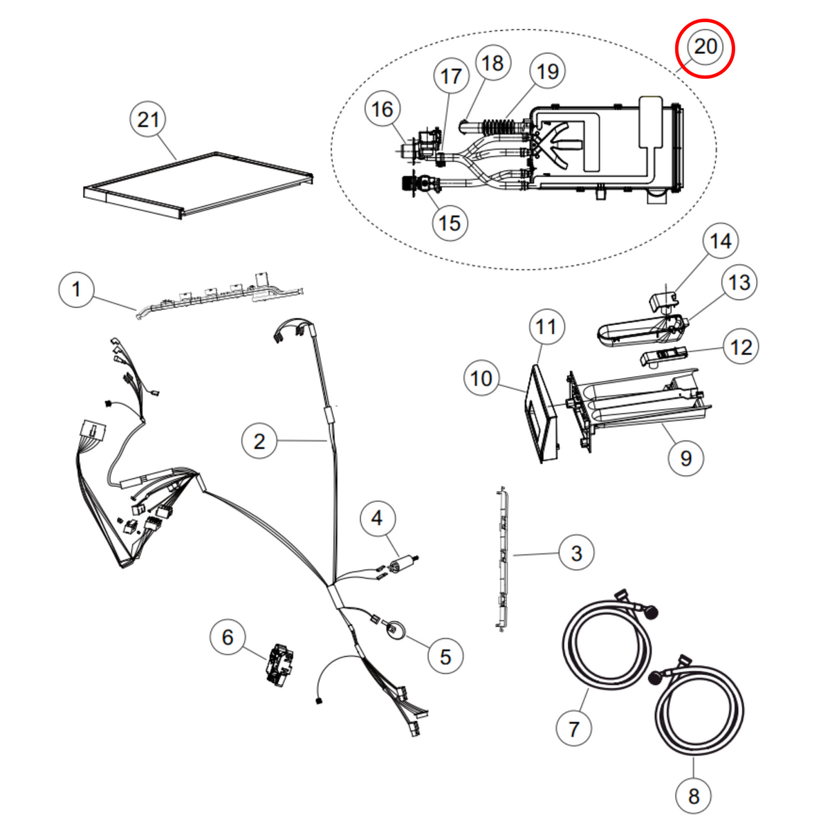 H0020810355 Fisher & Paykel Washing Machine Storage Tank Assembly - image 2