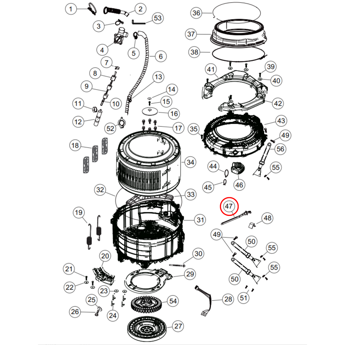 H0024000279 Haier Front Load Washing Machine Heating Element - image 4