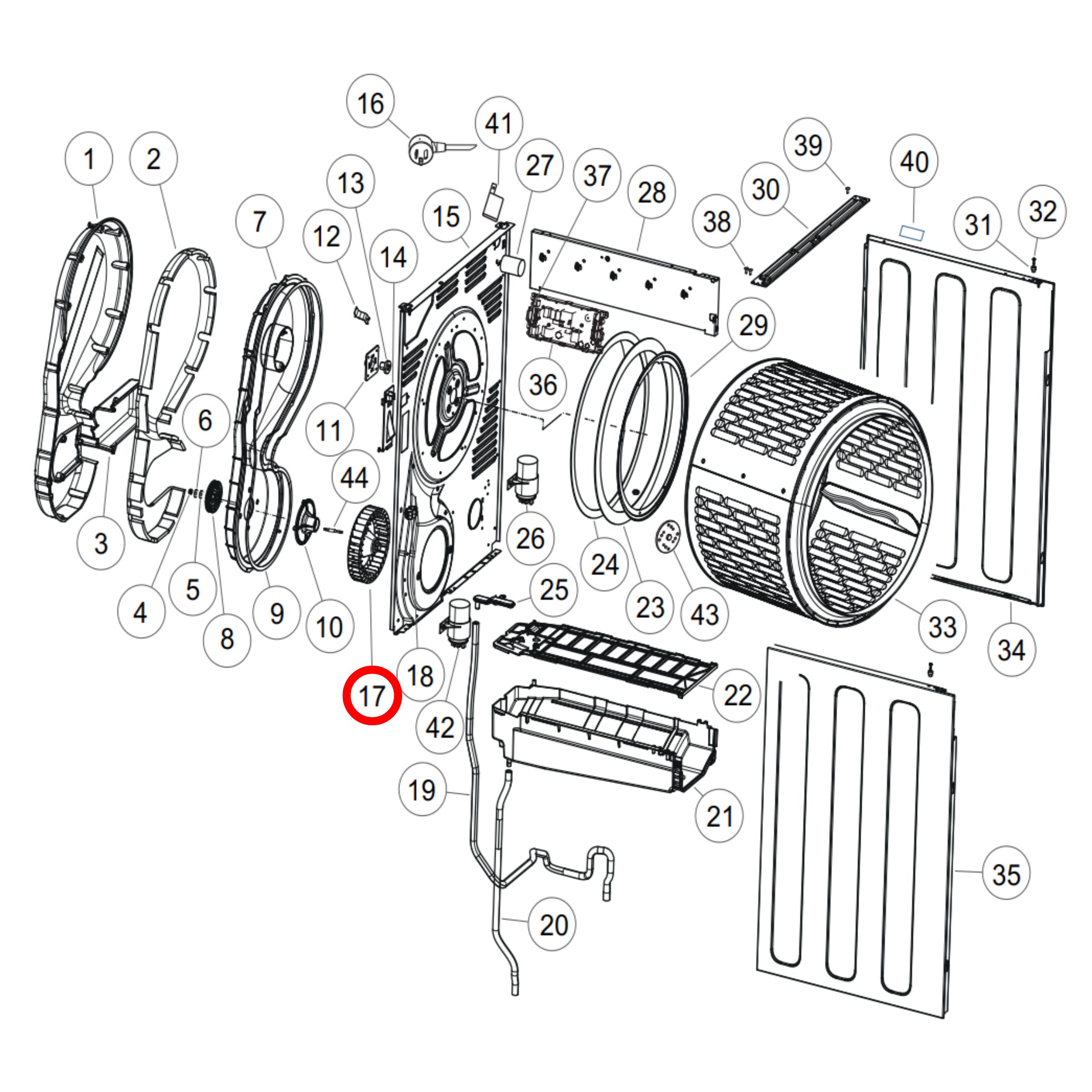 H0180200471 Fisher & Paykel Dryer Fan Blade