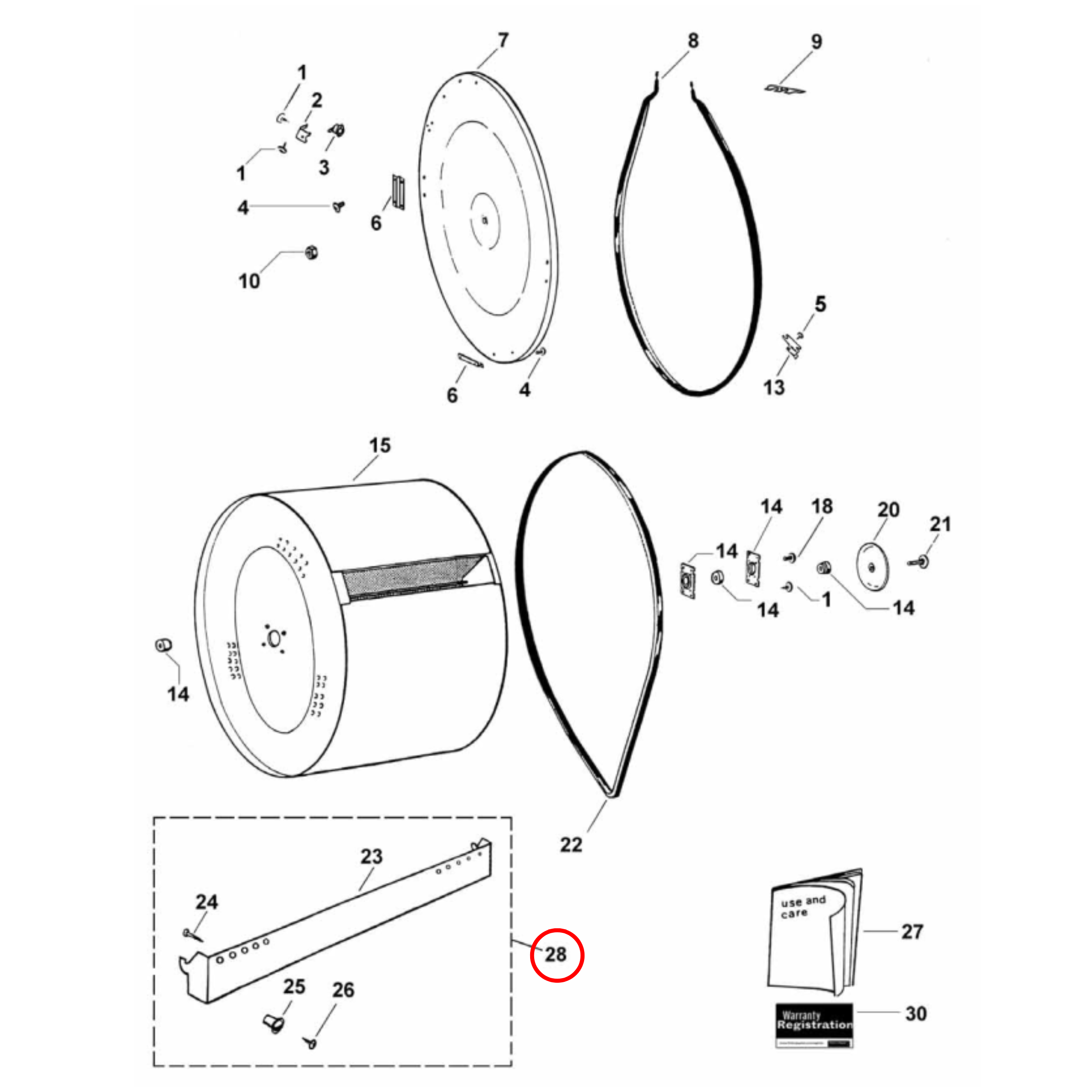 P6450 Fisher & Paykel Dryer Wall Mount Bracket - 502067