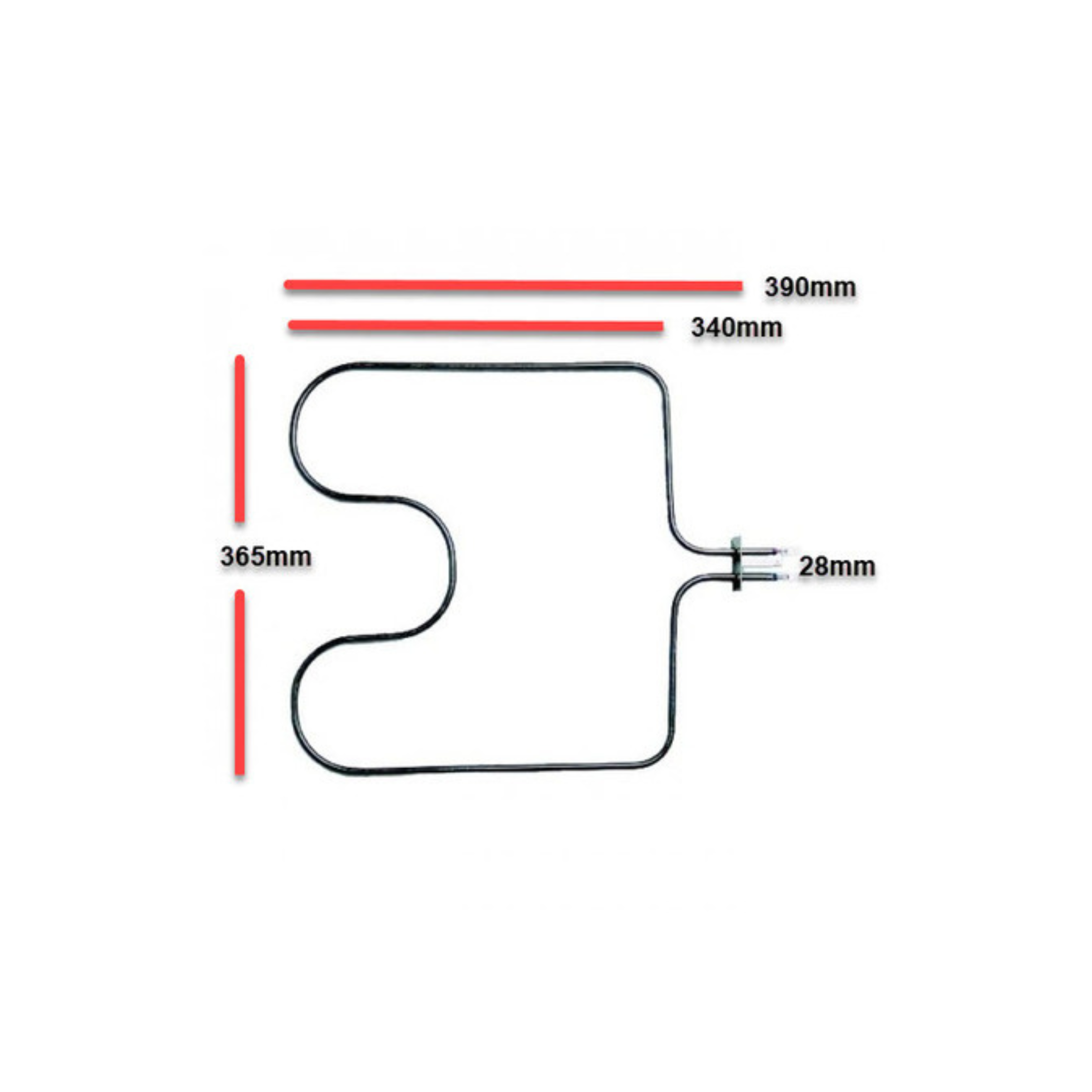 85801220020688 Simpson, Westinghouse Oven Bottom Heating Element 1800W 9613 - SE110, 0122002068
