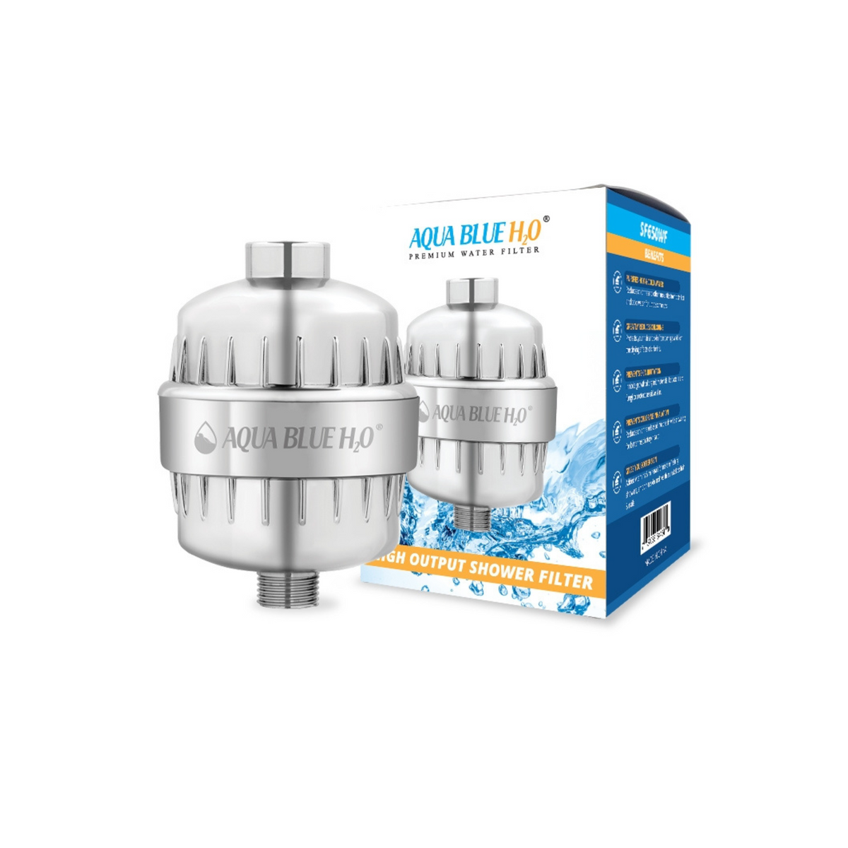 High Output Shower Filter System With 12 Stage Cartridge Blue Box Version to suit SF650