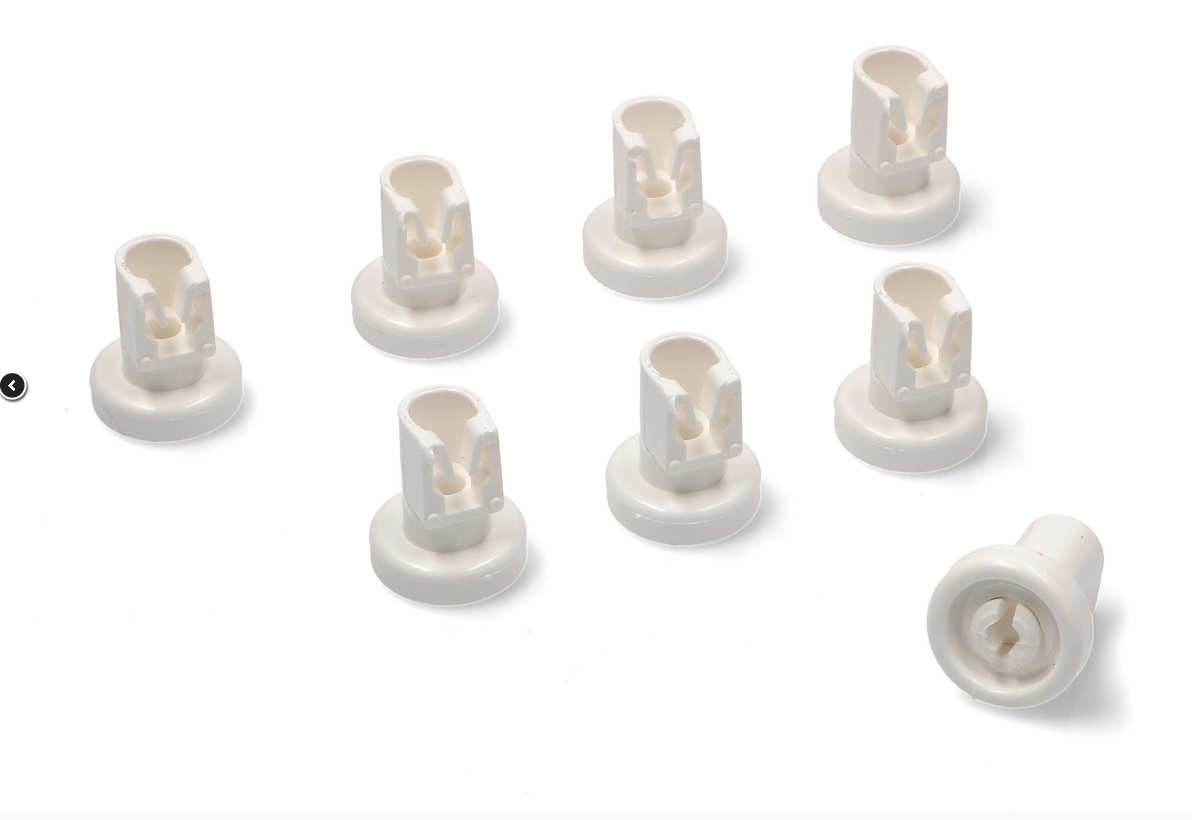 50279059005 AEG, Electrolux, Westinghouse Dishwasher Basket Wheels Grey Pack of 8
