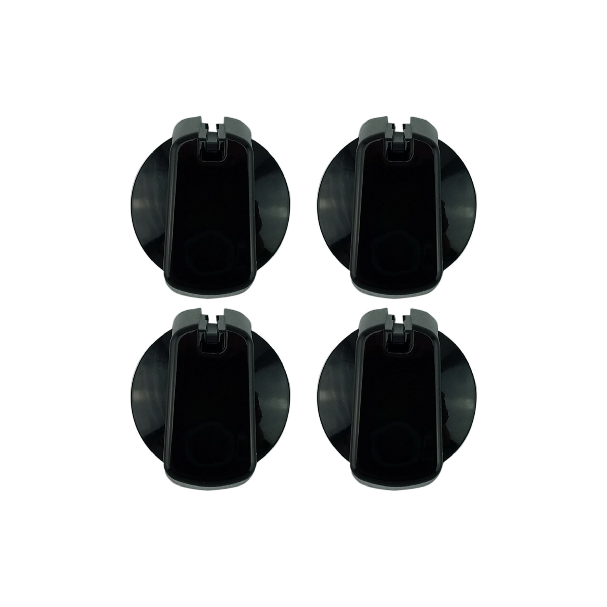 UK-40B4 Oven Universal Knob Kit 40Mm Black Pack Of 4 And Decal Set - 1941154