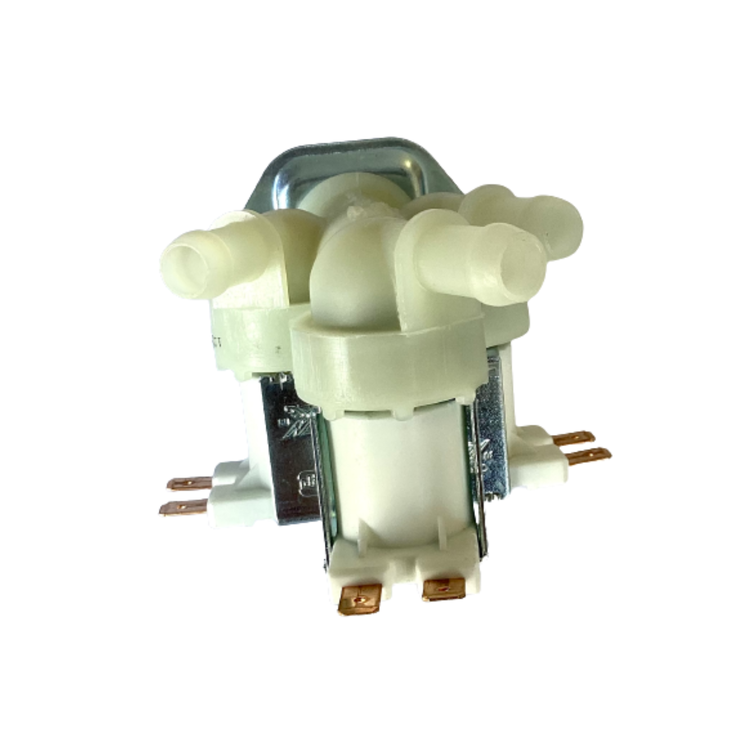 WV028 Asko, Samsung, LG Washing Machine 3 Way Inlet Valve With 4.8Mm Terminals Outlet 10Mm